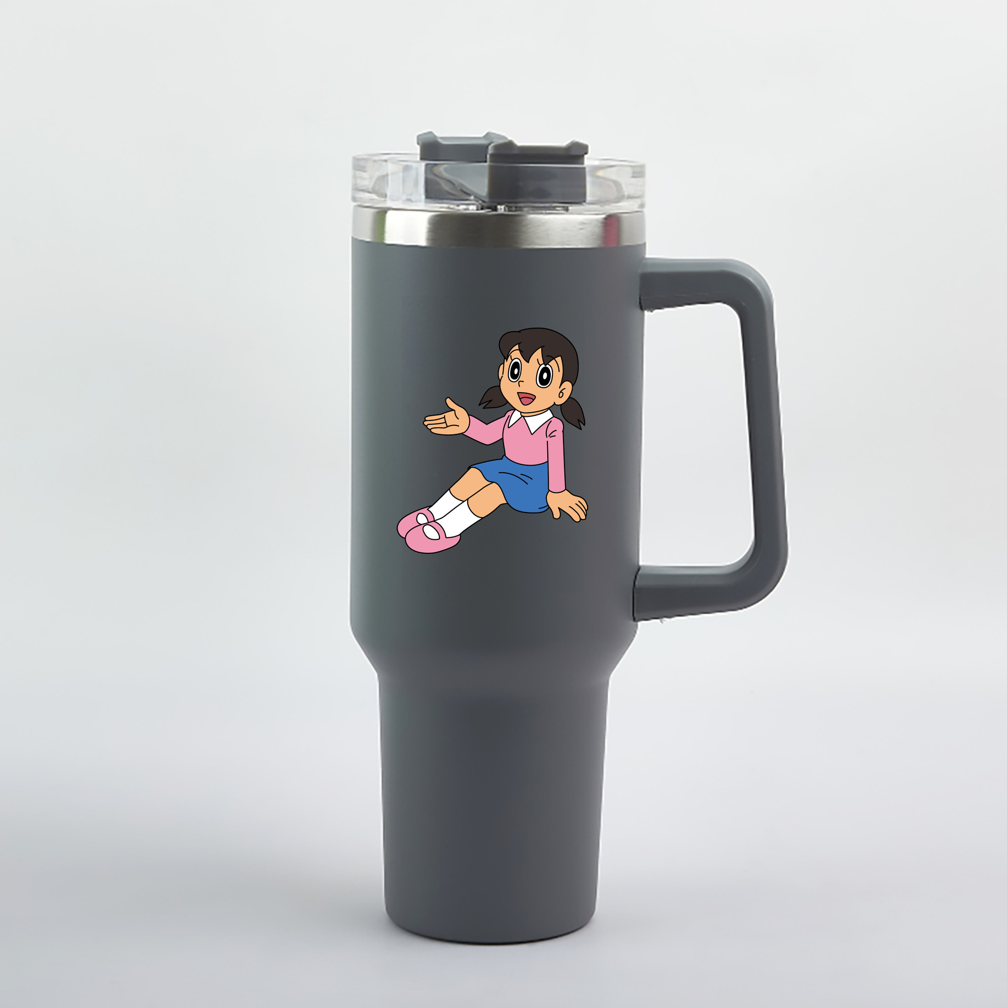（画像用） ドラえもん みなもと しずか Doraemon Shizuka Minamoto 1200mL車用タンブラー（カラープリント）