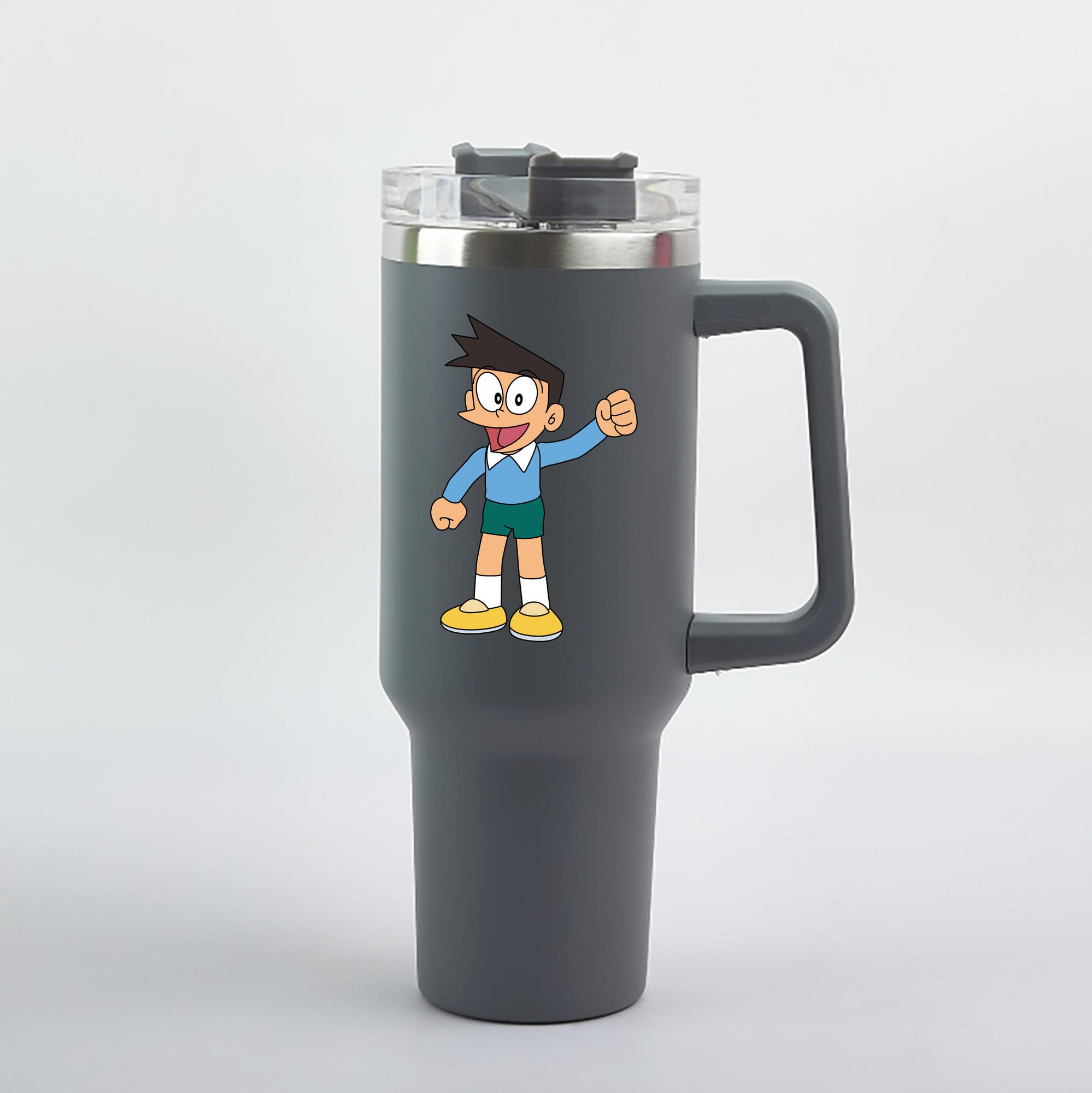 （画像用） ドラえもん 骨川 スネ夫 Doraemon Honekawa Suneo 1200mL車用タンブラー（カラープリント）