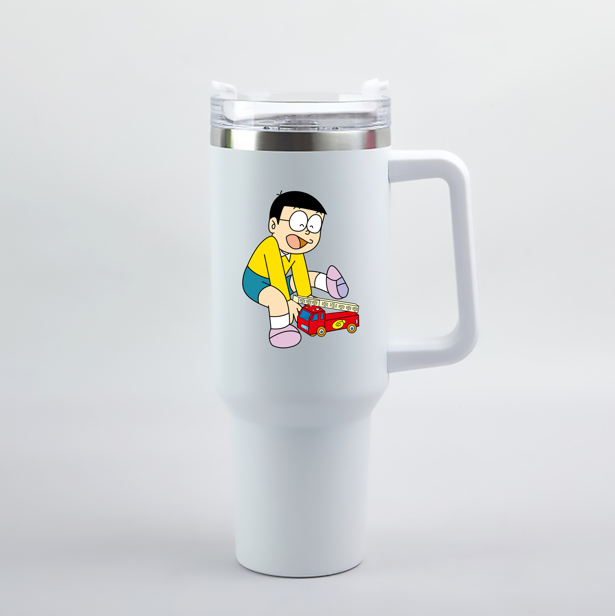 （画像用） ドラえもん 野比 のび太 Doraemon Nobita Nobi 1200mL車用タンブラー（カラープリント）