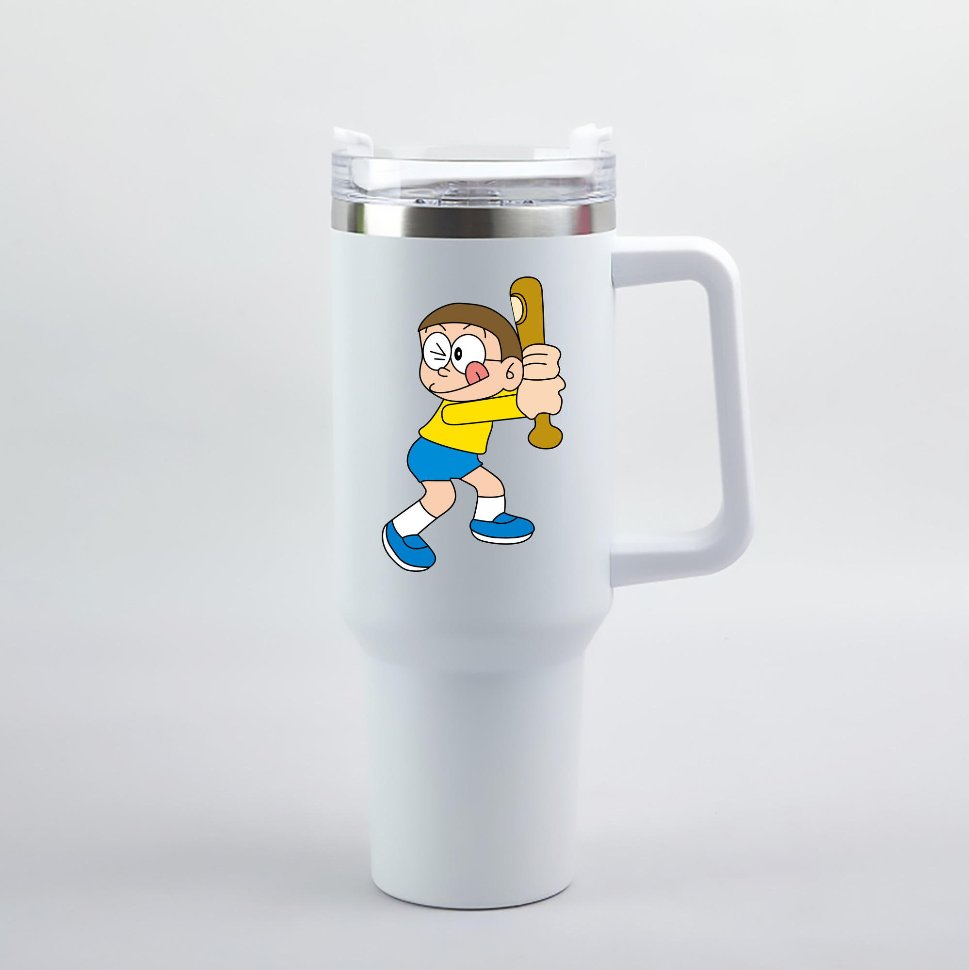 （画像用） ドラえもん 野比 のび太 Doraemon Nobita Nobi 1200mL車用タンブラー（カラープリント）