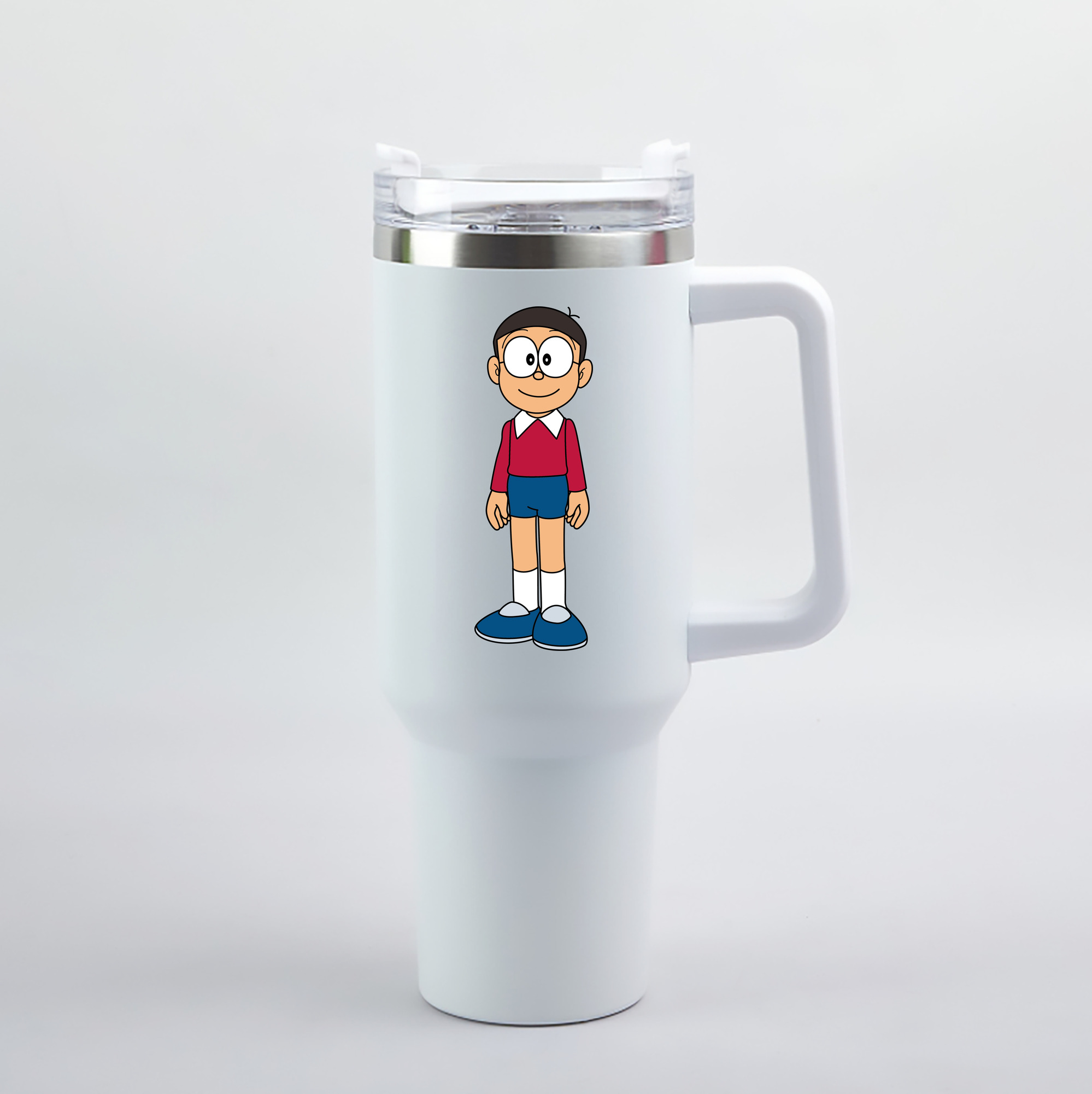 （画像用） ドラえもん 野比 のび太 Doraemon Nobita Nobi 1200mL車用タンブラー（カラープリント）