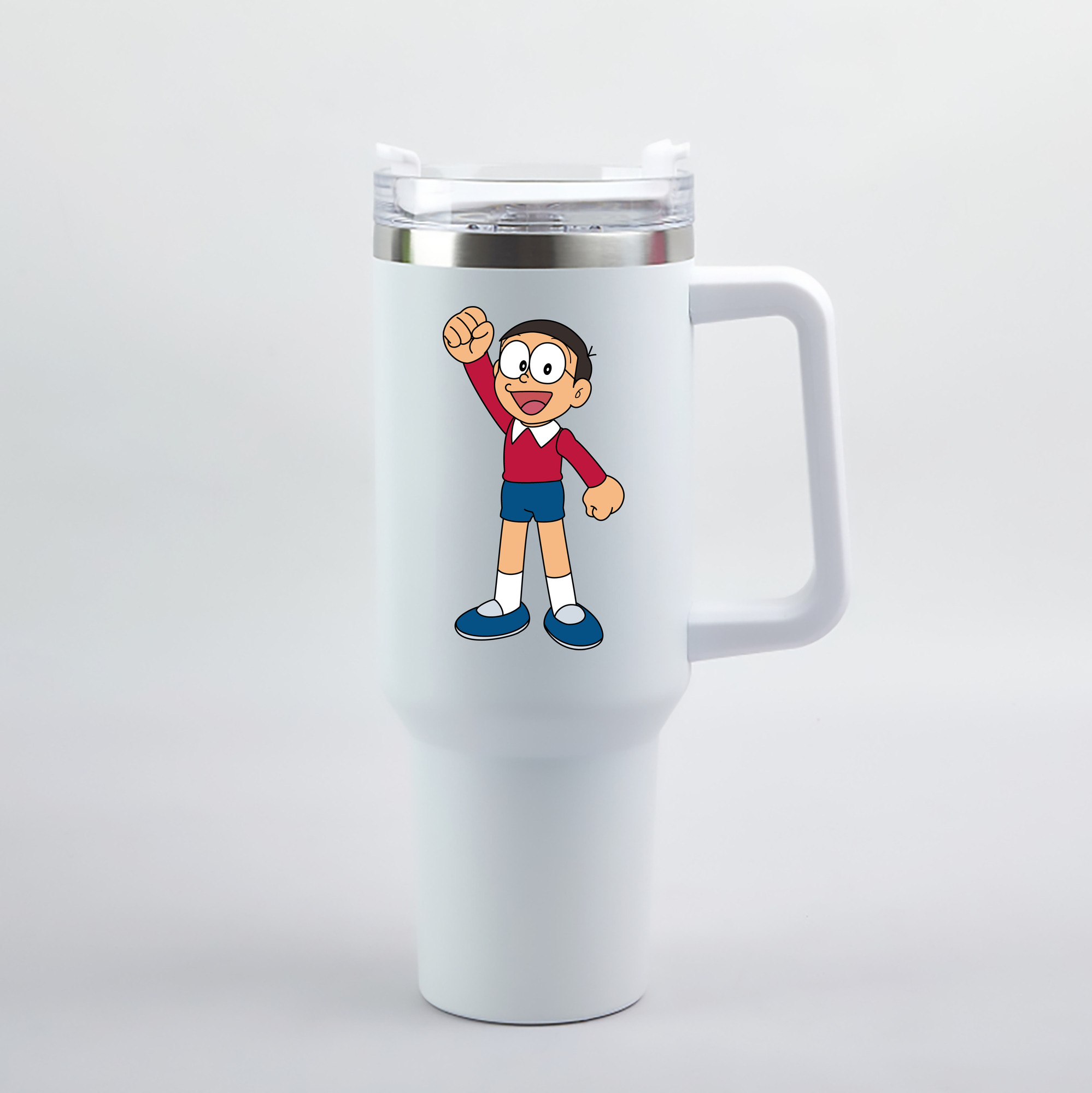 （画像用） ドラえもん 野比 のび太 Doraemon Nobita Nobi 1200mL車用タンブラー（カラープリント）