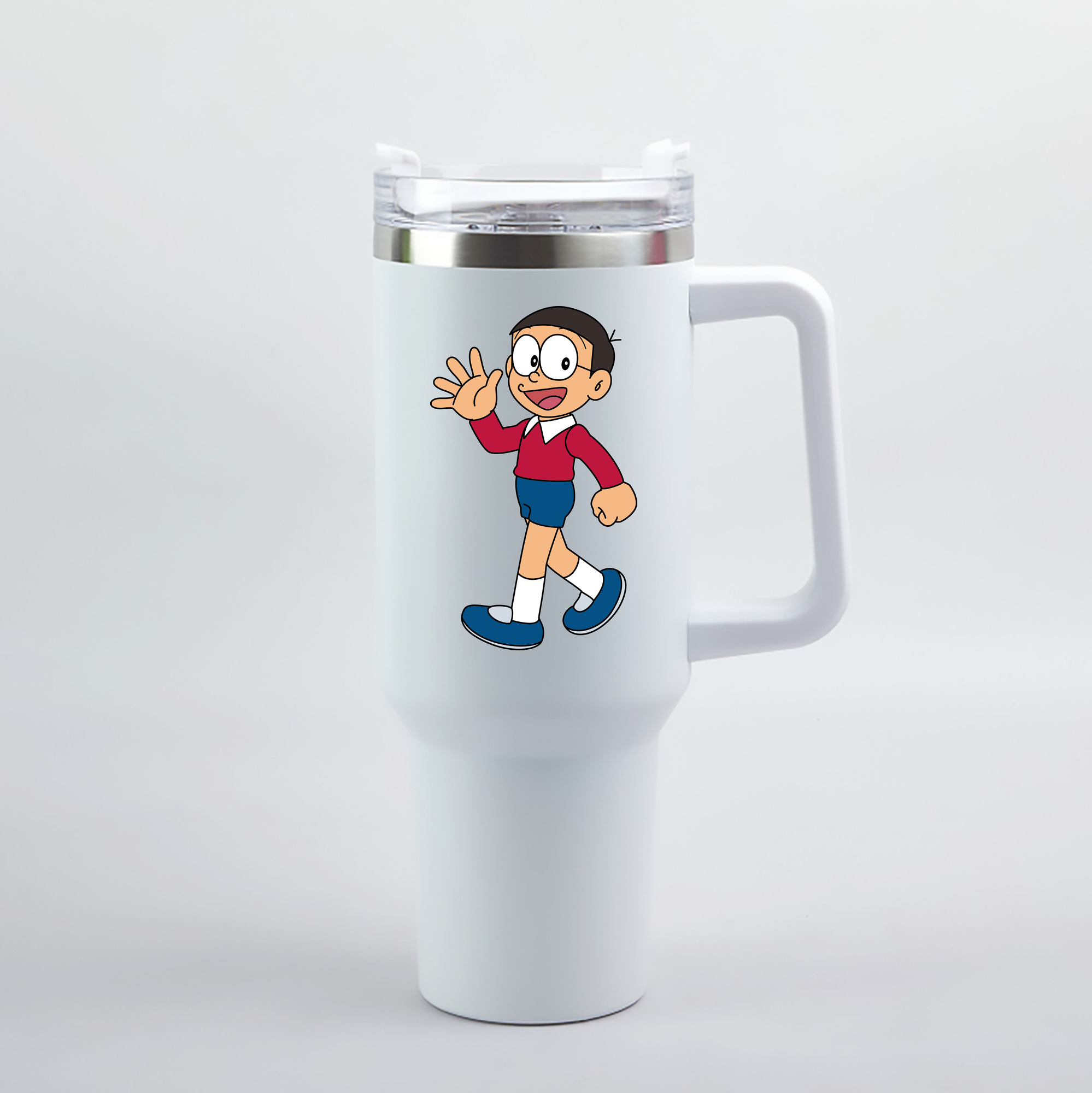 （画像用） ドラえもん 野比 のび太 Doraemon Nobita Nobi 1200mL車用タンブラー（カラープリント）
