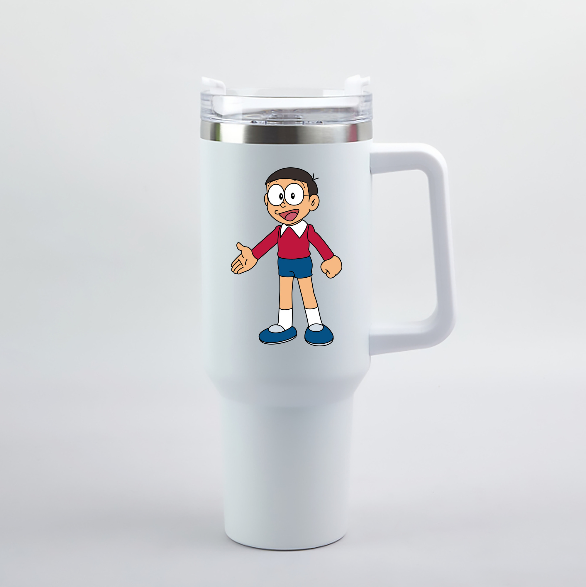 （画像用） ドラえもん 野比 のび太 Doraemon Nobita Nobi 1200mL車用タンブラー（カラープリント）
