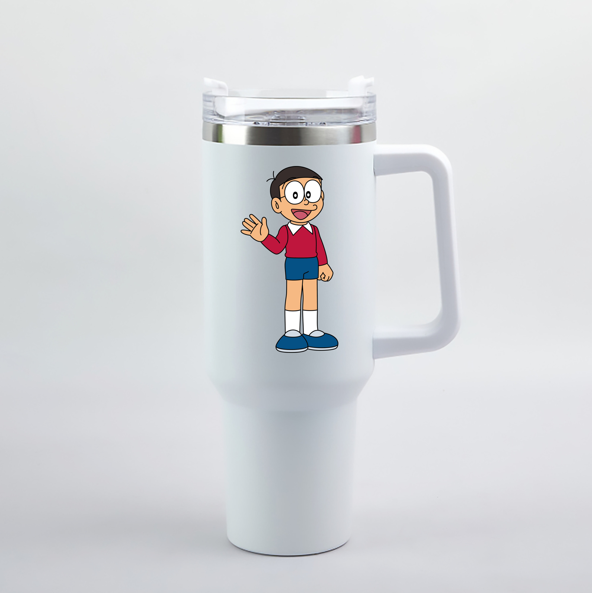 （画像用） ドラえもん 野比 のび太 Doraemon Nobita Nobi 1200mL車用タンブラー（カラープリント）
