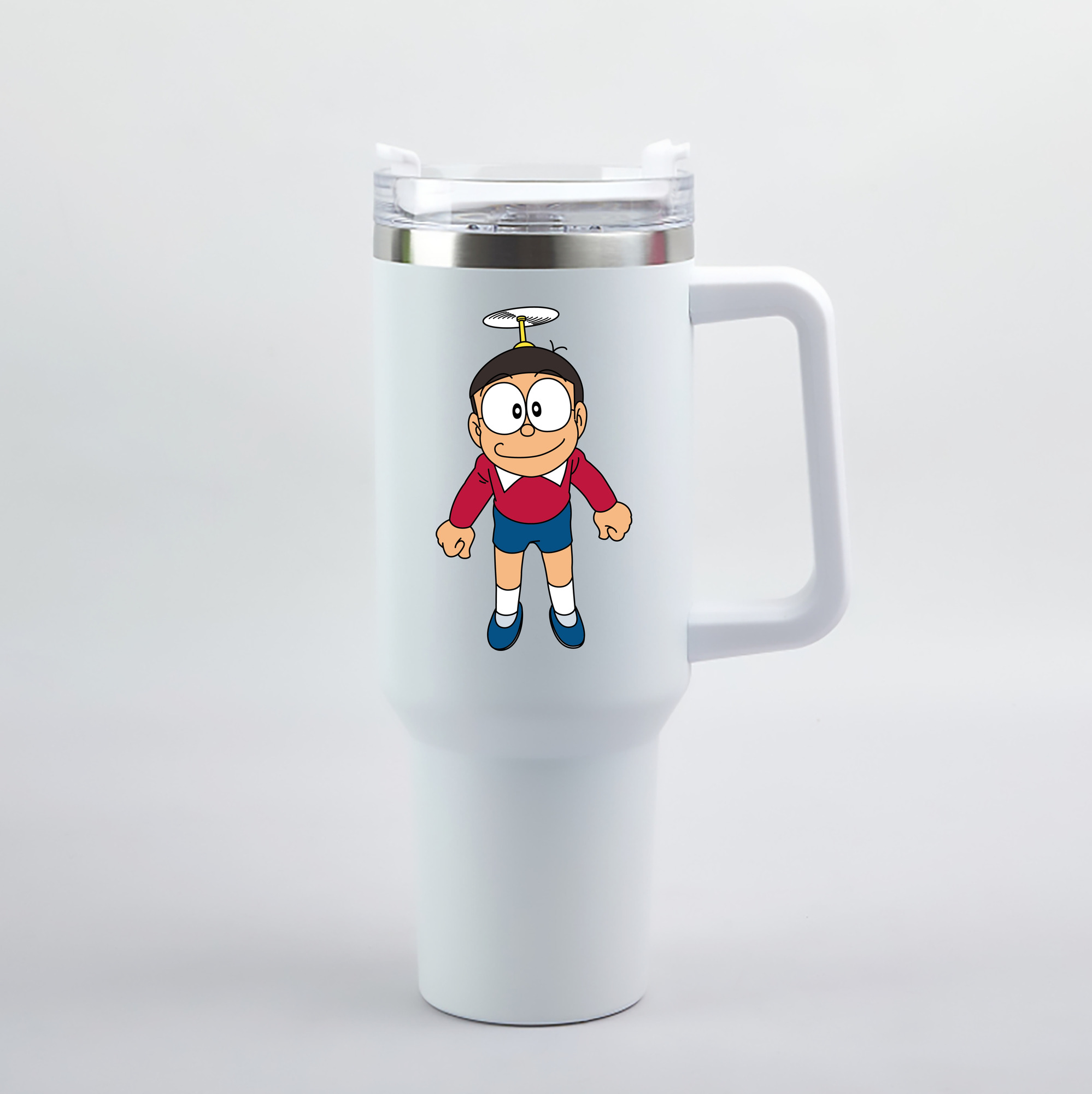 （画像用） ドラえもん 野比 のび太 Doraemon Nobita Nobi 1200mL車用タンブラー（カラープリント）