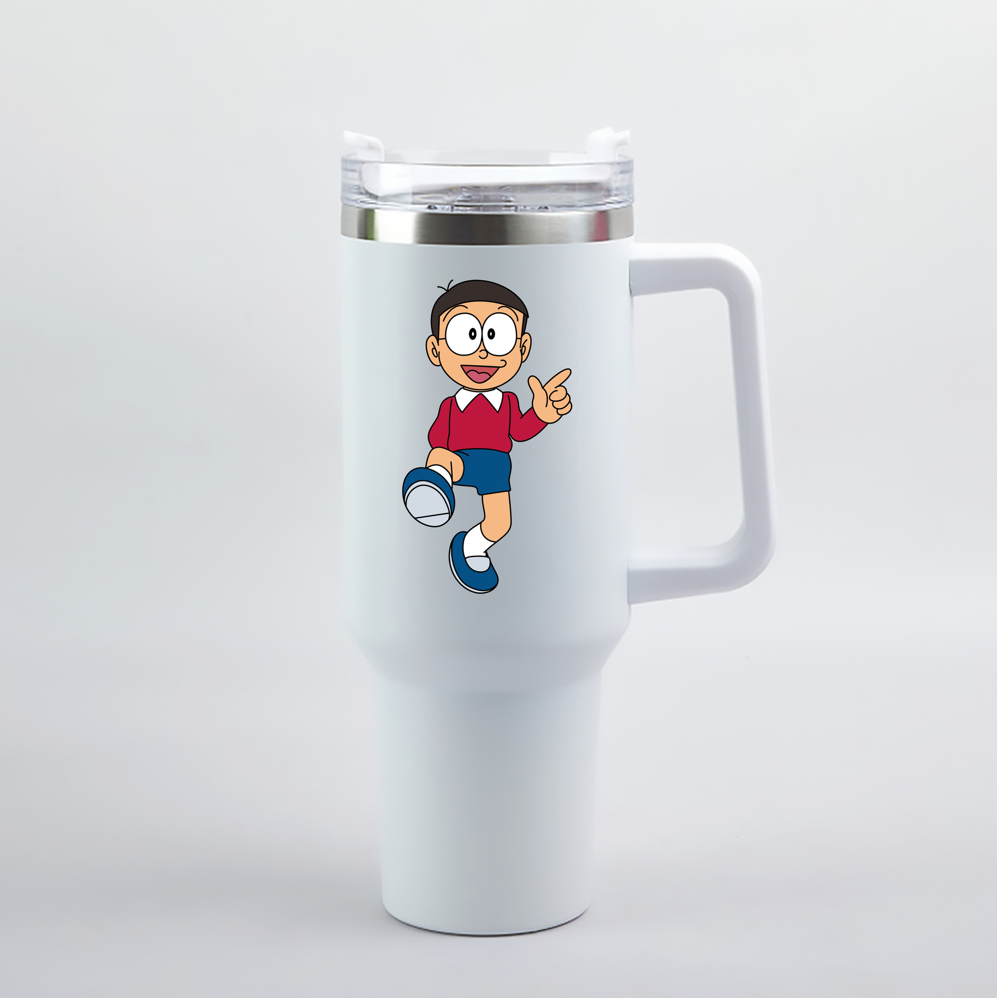 （画像用） ドラえもん 野比 のび太 Doraemon Nobita Nobi 1200mL車用タンブラー（カラープリント）