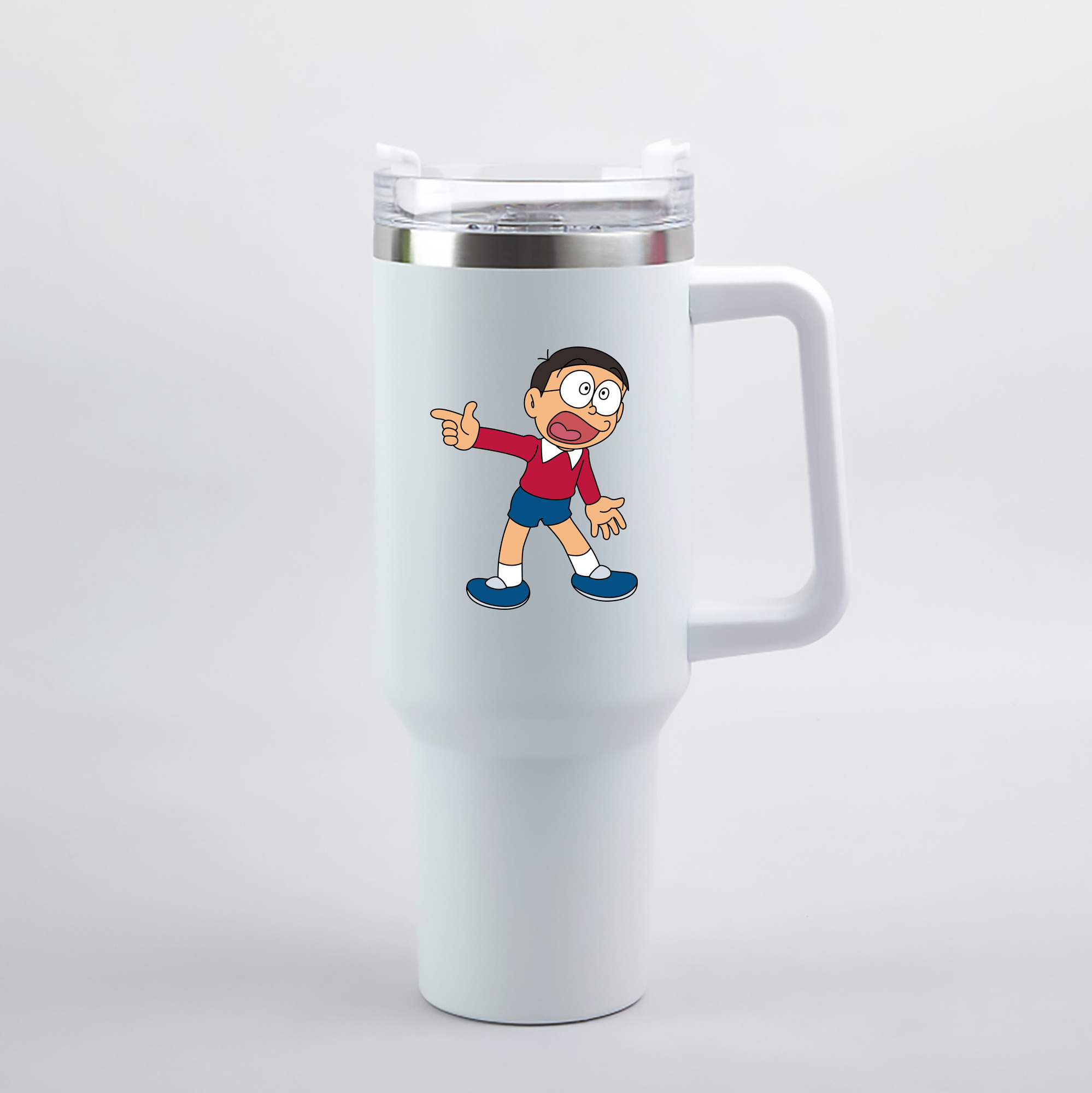 （画像用） ドラえもん 野比 のび太 Doraemon Nobita Nobi 1200mL車用タンブラー（カラープリント）