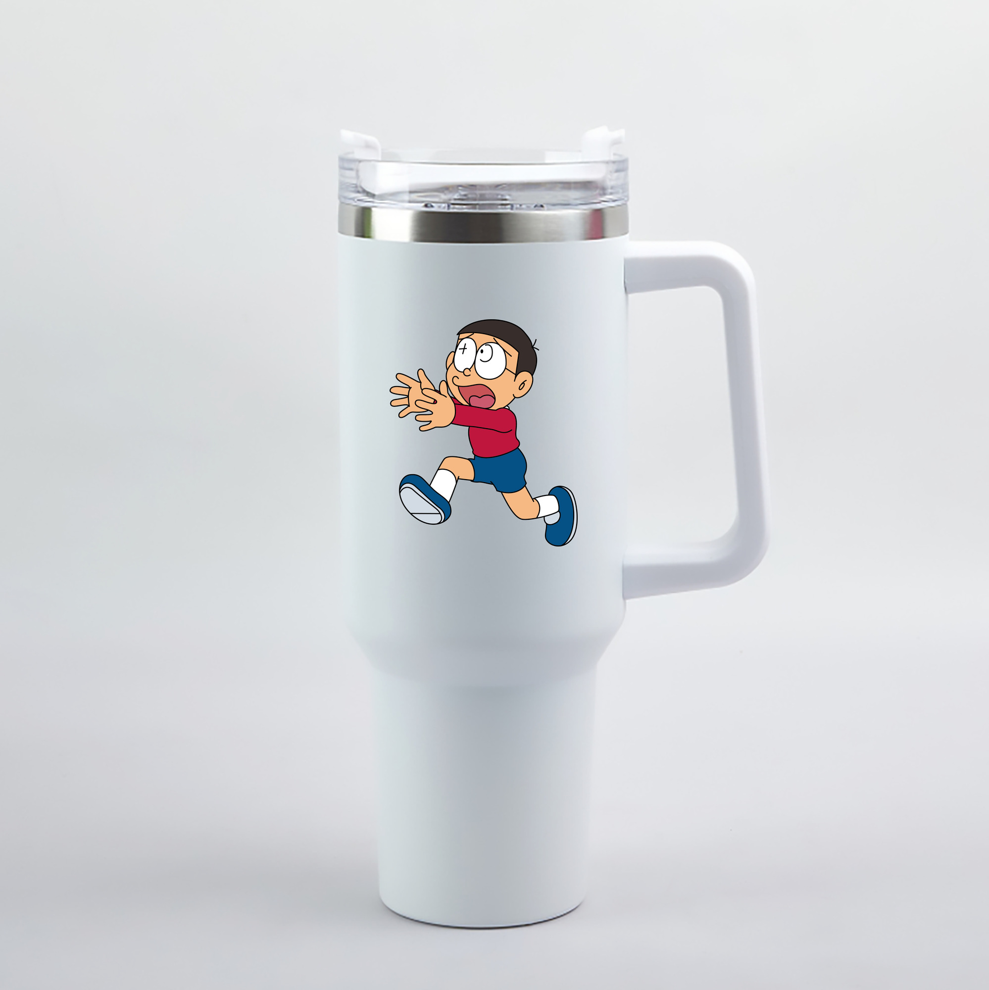 （画像用） ドラえもん 野比 のび太 Doraemon Nobita Nobi 1200mL車用タンブラー（カラープリント）