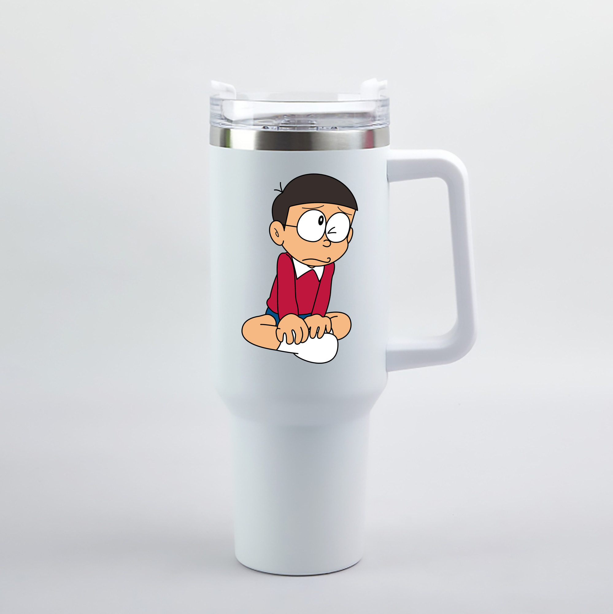 （画像用） ドラえもん 野比 のび太 Doraemon Nobita Nobi 1200mL車用タンブラー（カラープリント）