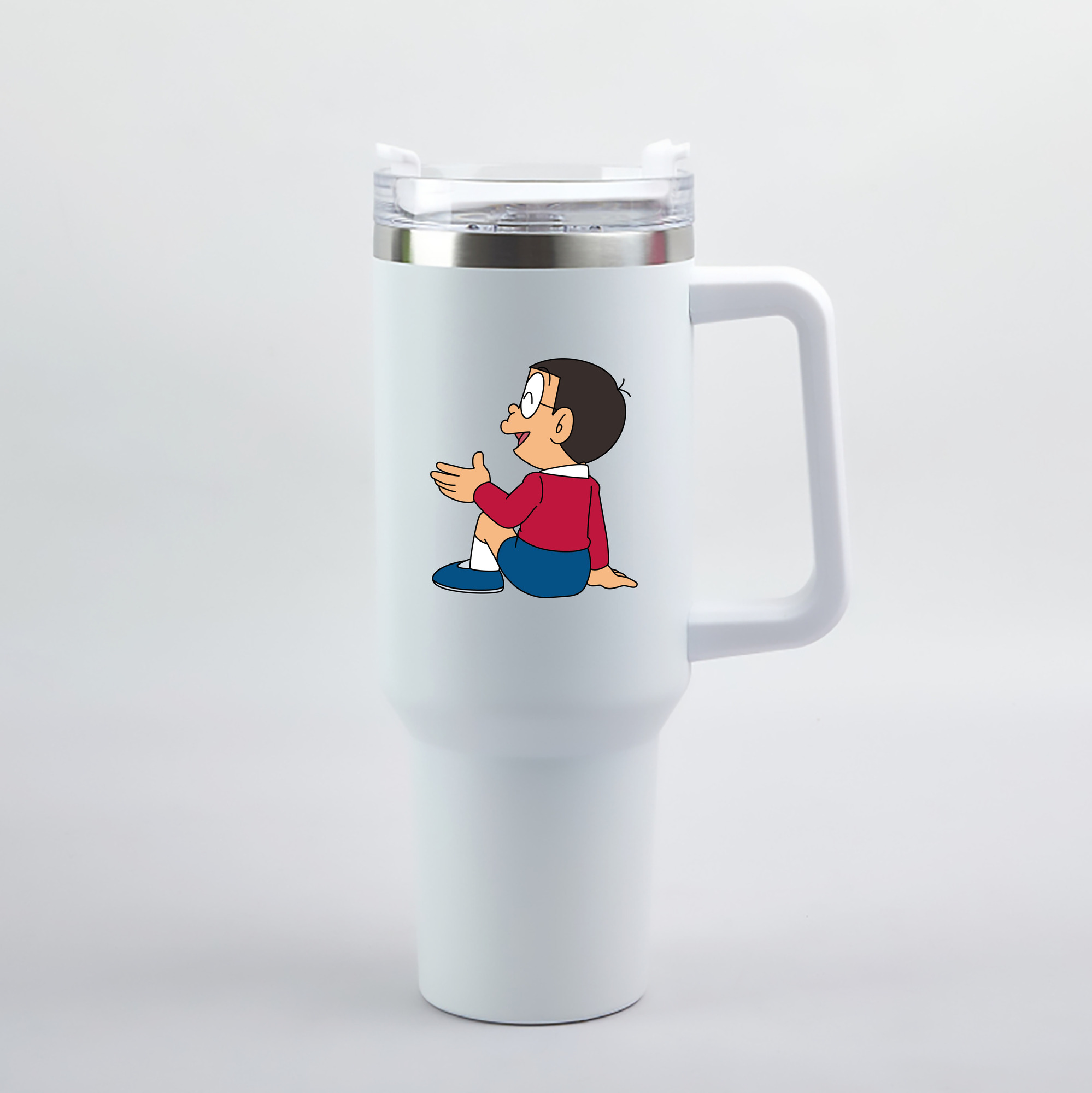 （画像用） ドラえもん 野比 のび太 Doraemon Nobita Nobi 1200mL車用タンブラー（カラープリント）