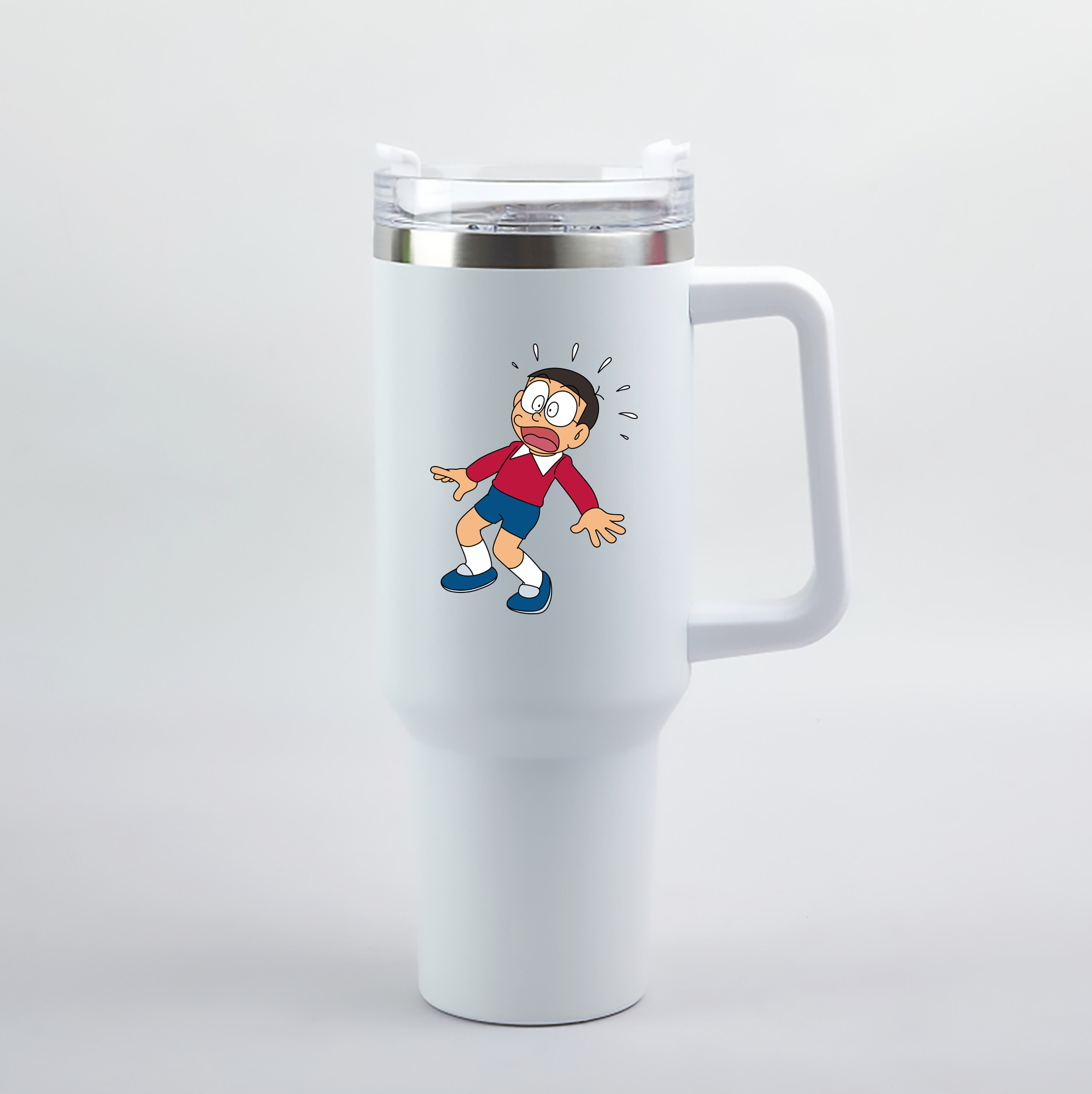 （画像用） ドラえもん 野比 のび太 Doraemon Nobita Nobi 1200mL車用タンブラー（カラープリント）