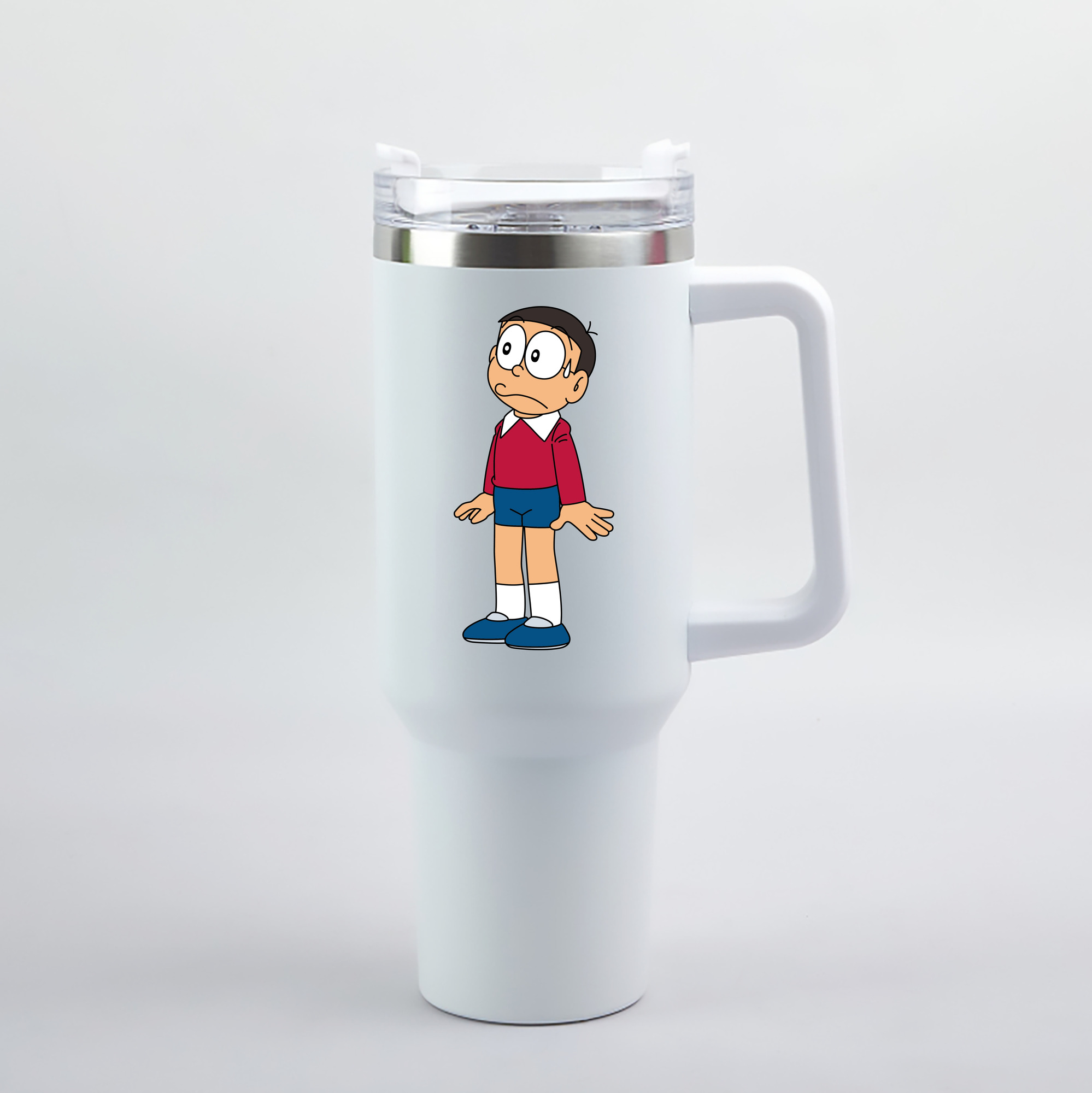 （画像用） ドラえもん 野比 のび太 Doraemon Nobita Nobi 1200mL車用タンブラー（カラープリント）