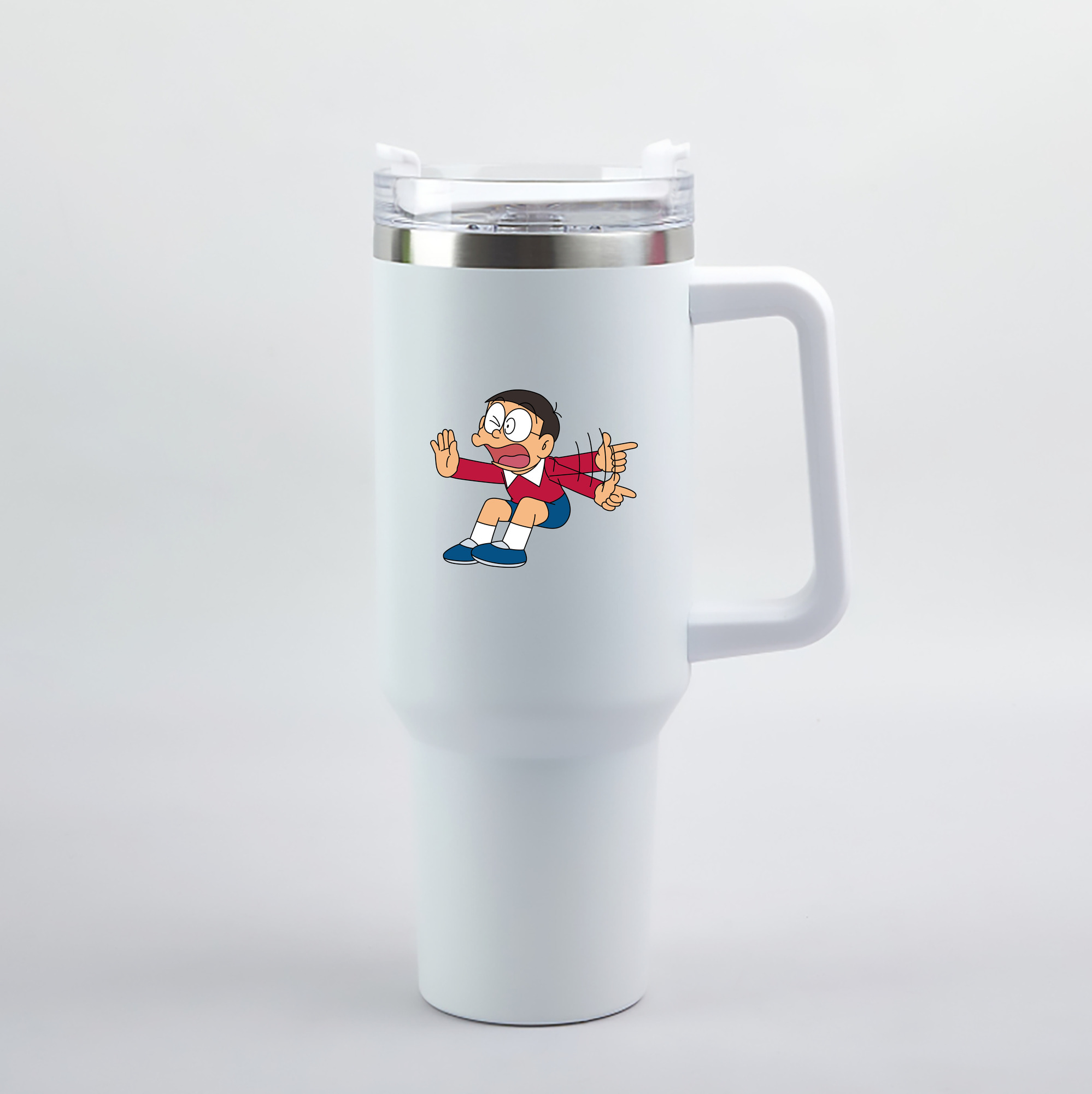（画像用） ドラえもん 野比 のび太 Doraemon Nobita Nobi 1200mL車用タンブラー（カラープリント）