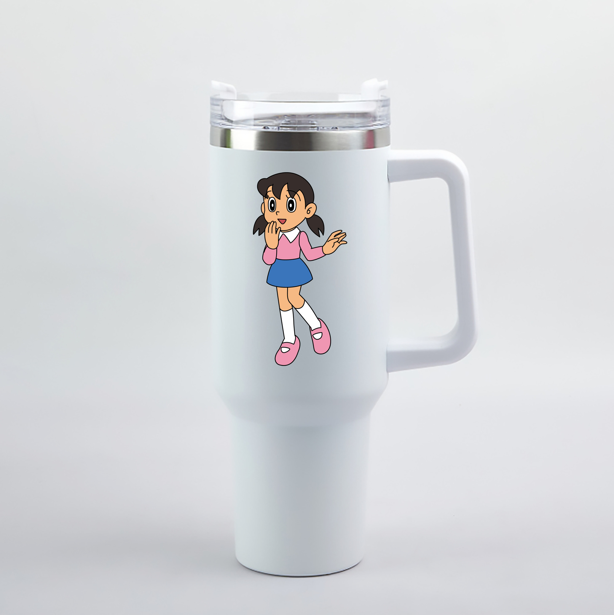 （画像用） ドラえもん みなもと しずか Doraemon Shizuka Minamoto 1200mL車用タンブラー（カラープリント）
