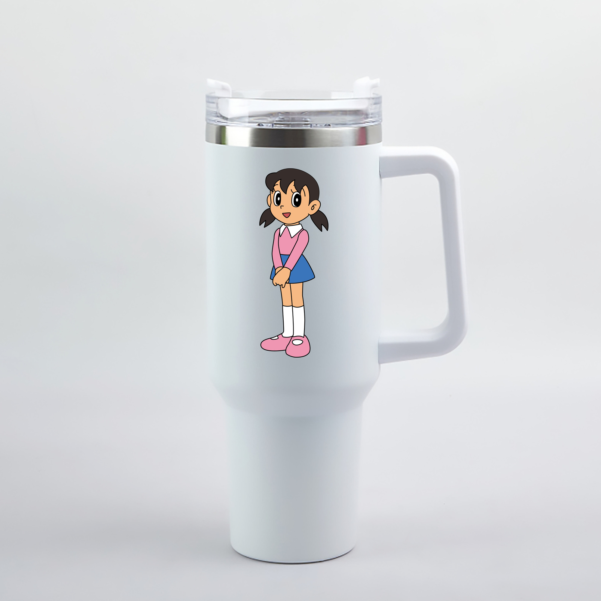 （画像用） ドラえもん みなもと しずか Doraemon Shizuka Minamoto 1200mL車用タンブラー（カラープリント）