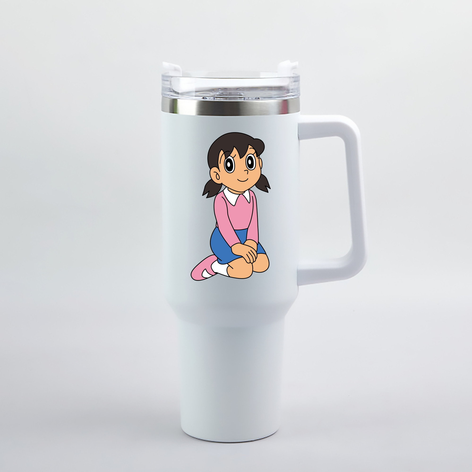（画像用） ドラえもん みなもと しずか Doraemon Shizuka Minamoto 1200mL車用タンブラー（カラープリント）
