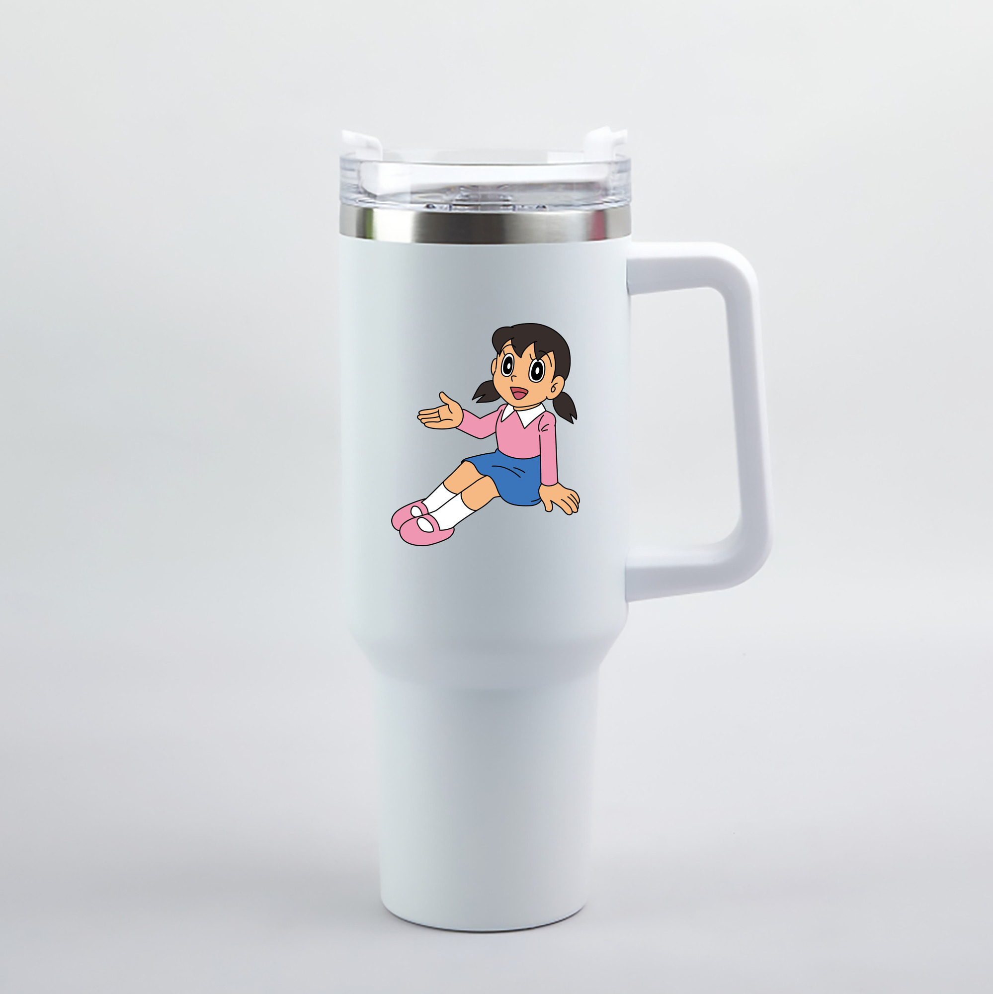 （画像用） ドラえもん みなもと しずか Doraemon Shizuka Minamoto 1200mL車用タンブラー（カラープリント）