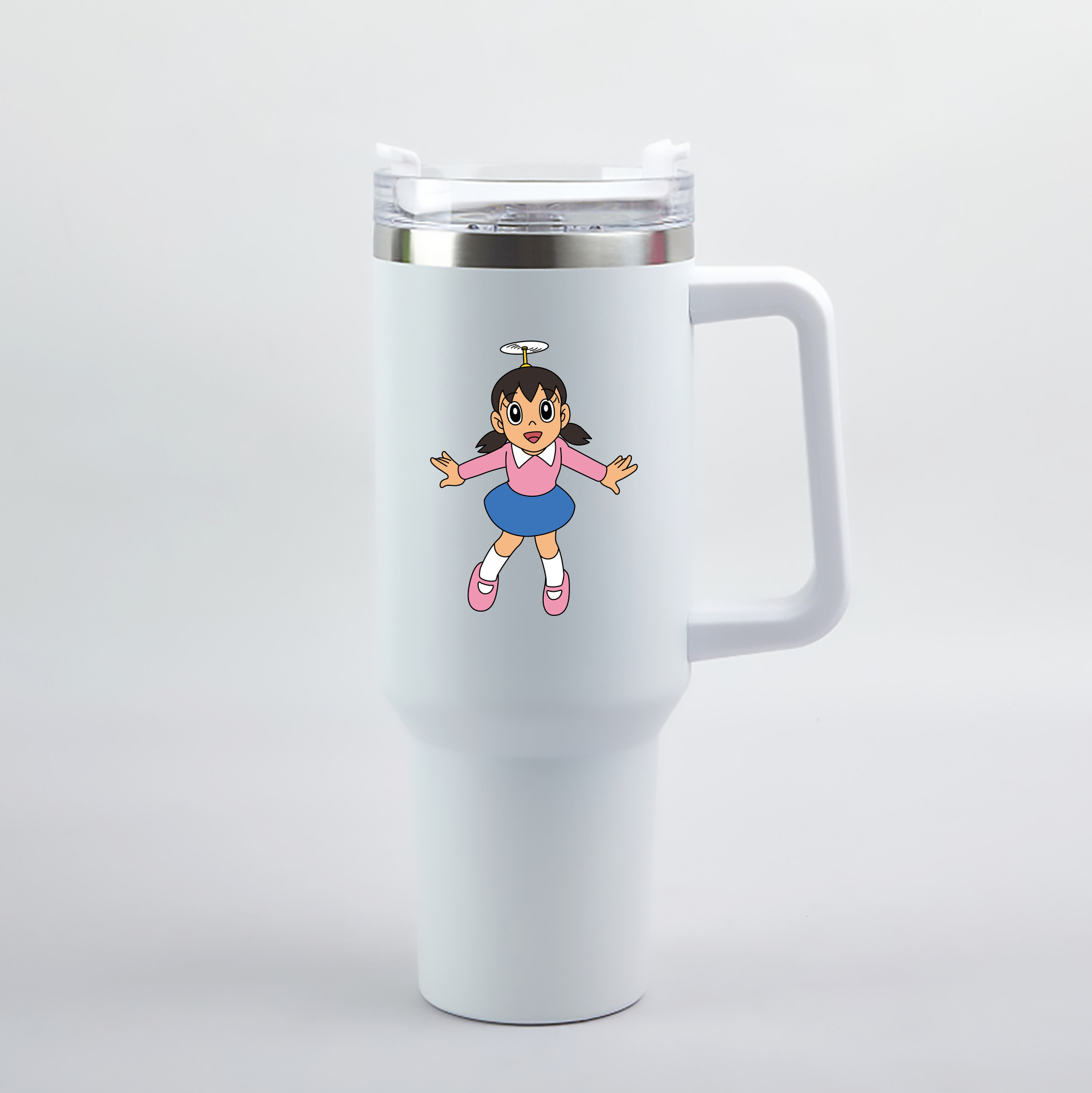 （画像用） ドラえもん みなもと しずか Doraemon Shizuka Minamoto 1200mL車用タンブラー（カラープリント）