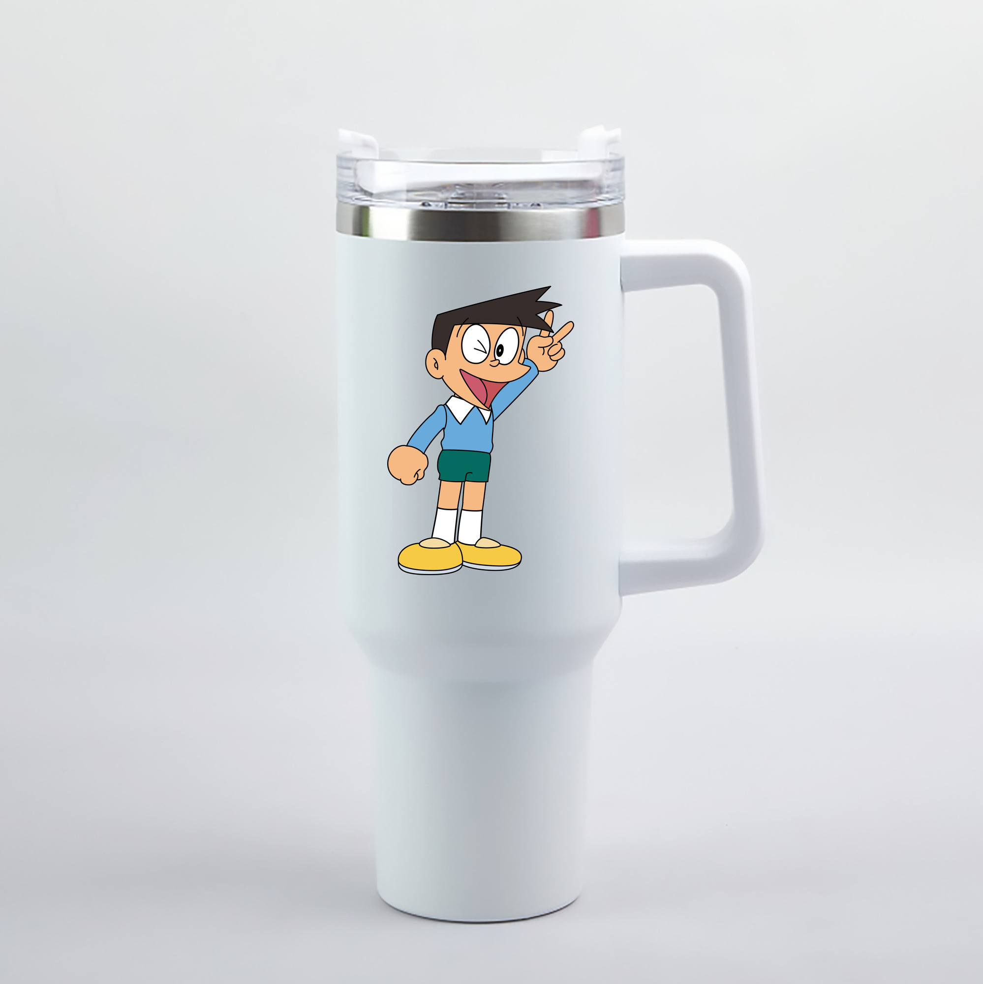 （画像用） ドラえもん 骨川 スネ夫 Doraemon Honekawa Suneo 1200mL車用タンブラー（カラープリント）