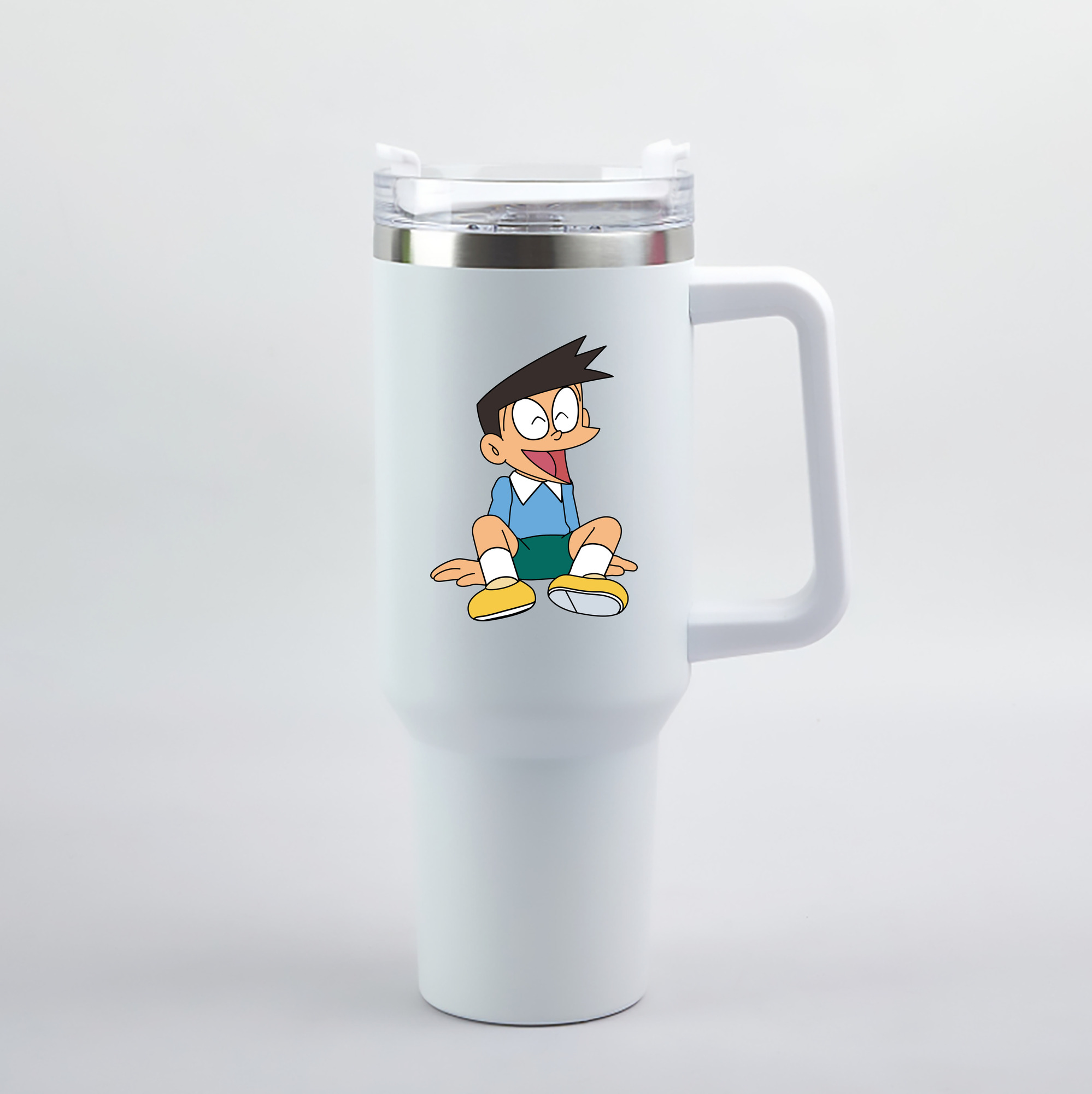 （画像用） ドラえもん 骨川 スネ夫 Doraemon Honekawa Suneo 1200mL車用タンブラー（カラープリント）
