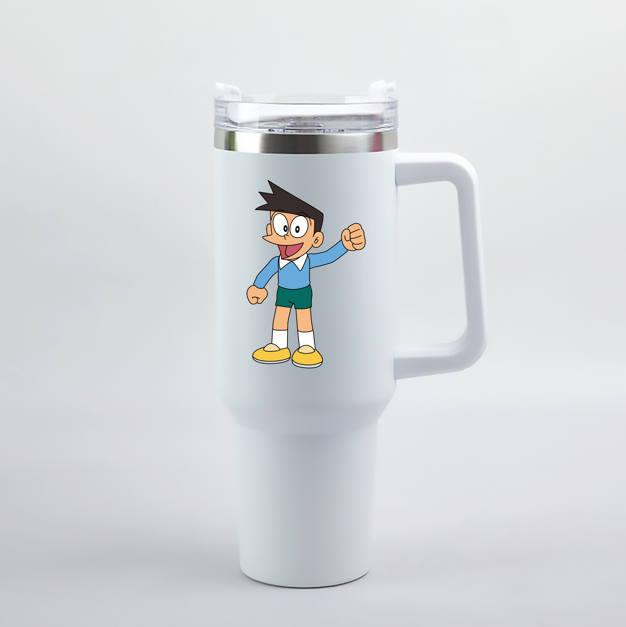 （画像用） ドラえもん 骨川 スネ夫 Doraemon Honekawa Suneo 1200mL車用タンブラー（カラープリント）