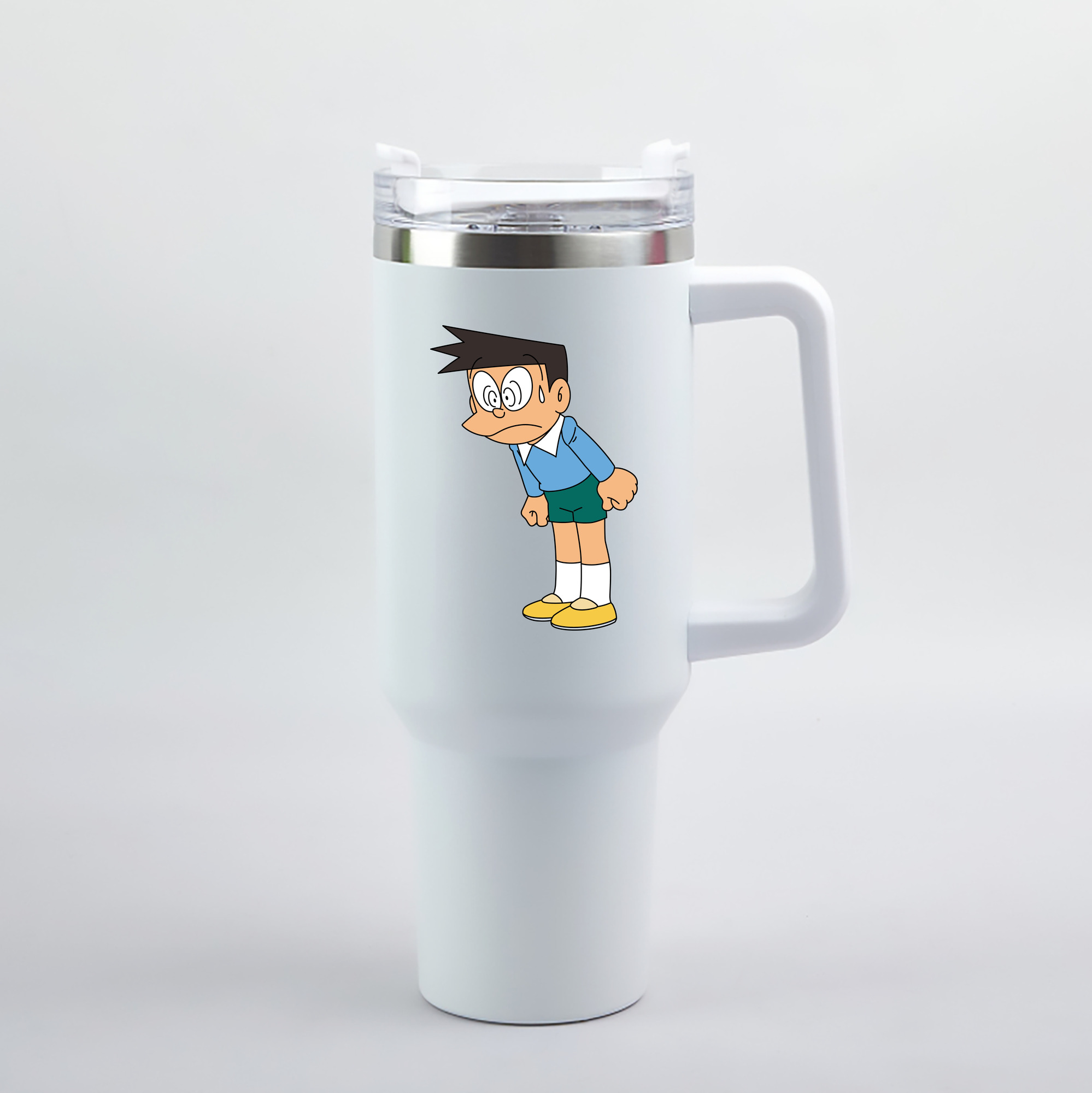 （画像用） ドラえもん 骨川 スネ夫 Doraemon Honekawa Suneo 1200mL車用タンブラー（カラープリント）
