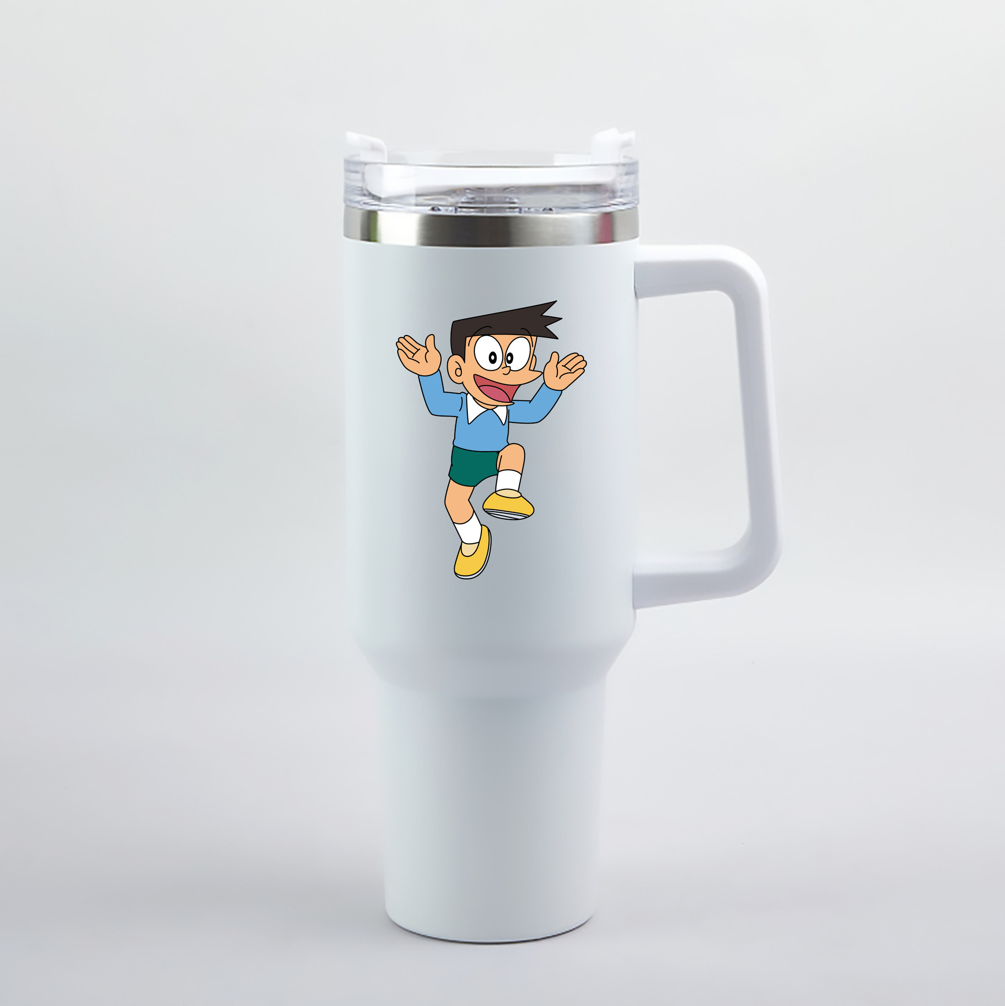 （画像用） ドラえもん 骨川 スネ夫 Doraemon Honekawa Suneo 1200mL車用タンブラー（カラープリント）
