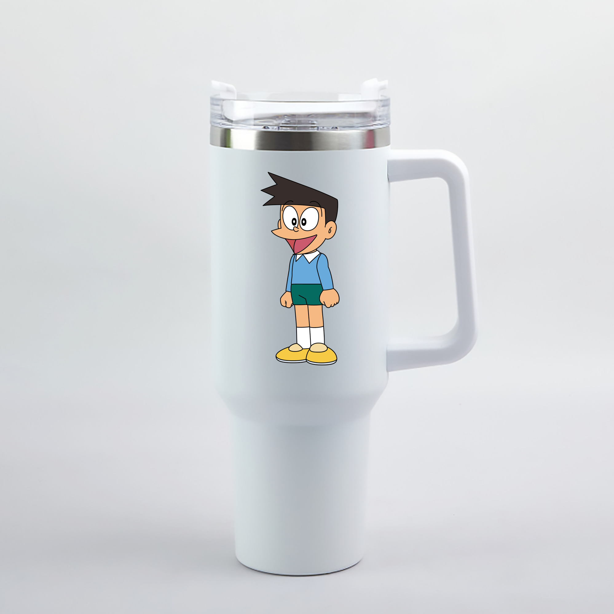 （画像用） ドラえもん 骨川 スネ夫 Doraemon Honekawa Suneo 1200mL車用タンブラー（カラープリント）
