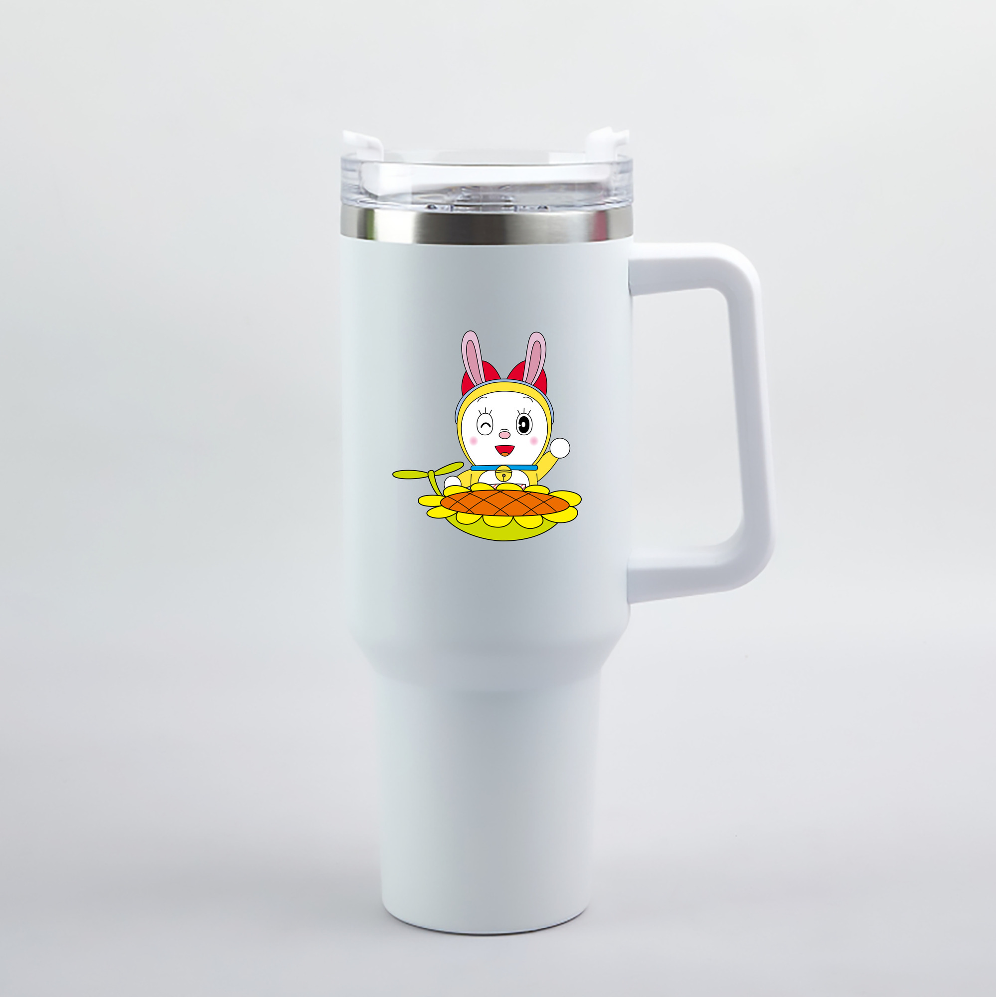 （画像用） ドラえもん ドラミ Doraemon Dorami 1200mL車用タンブラー（カラープリント）