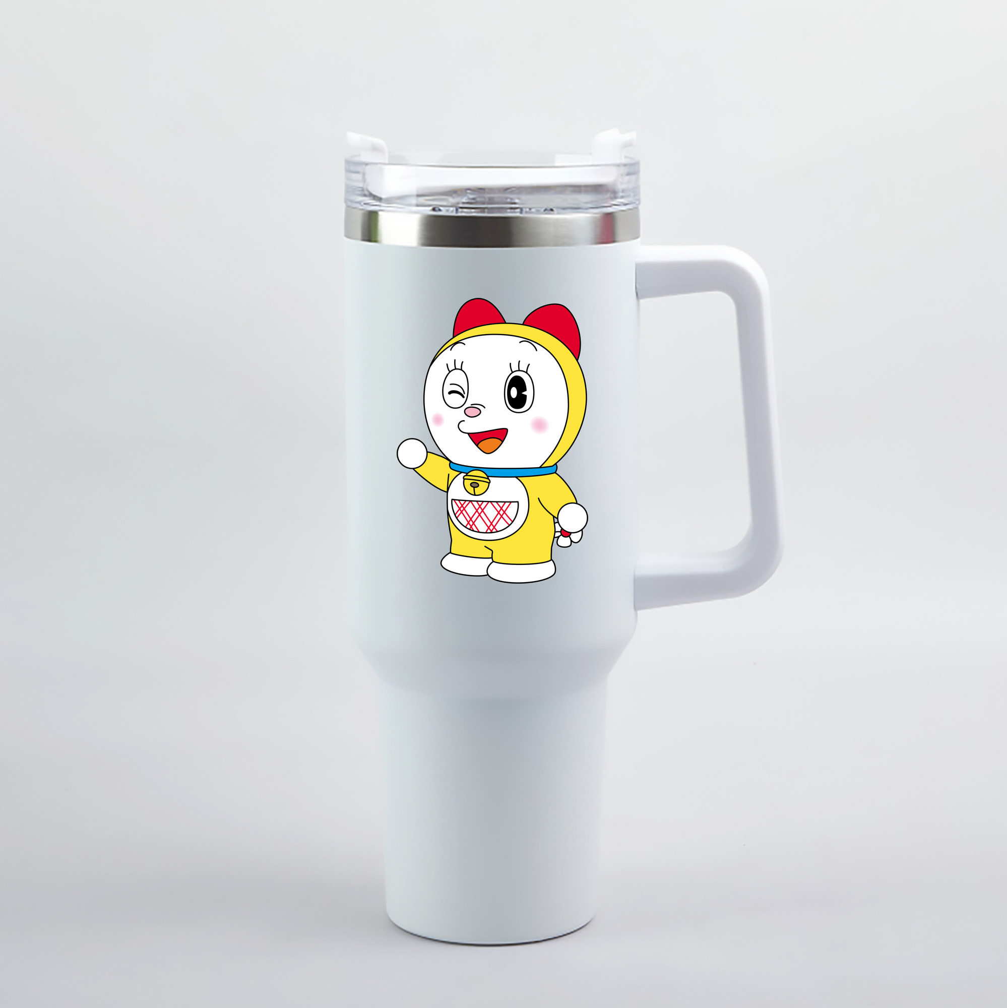 （画像用） ドラえもん ドラミ Doraemon Dorami 1200mL車用タンブラー（カラープリント）