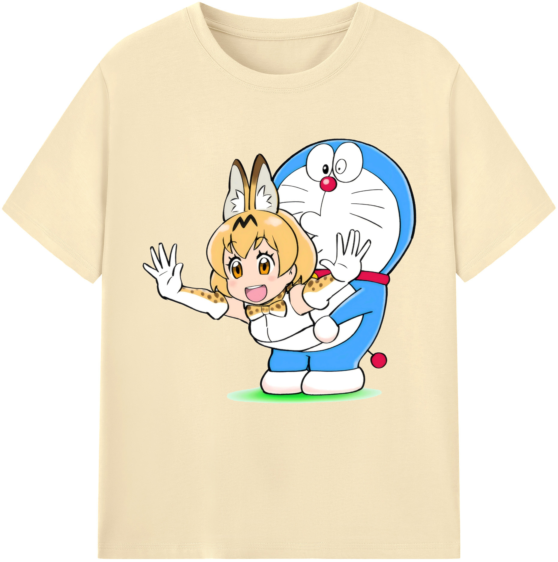 （画像用） ドラえもん Doraemon 綿100％半袖Tシャツ（フロントプリント）
