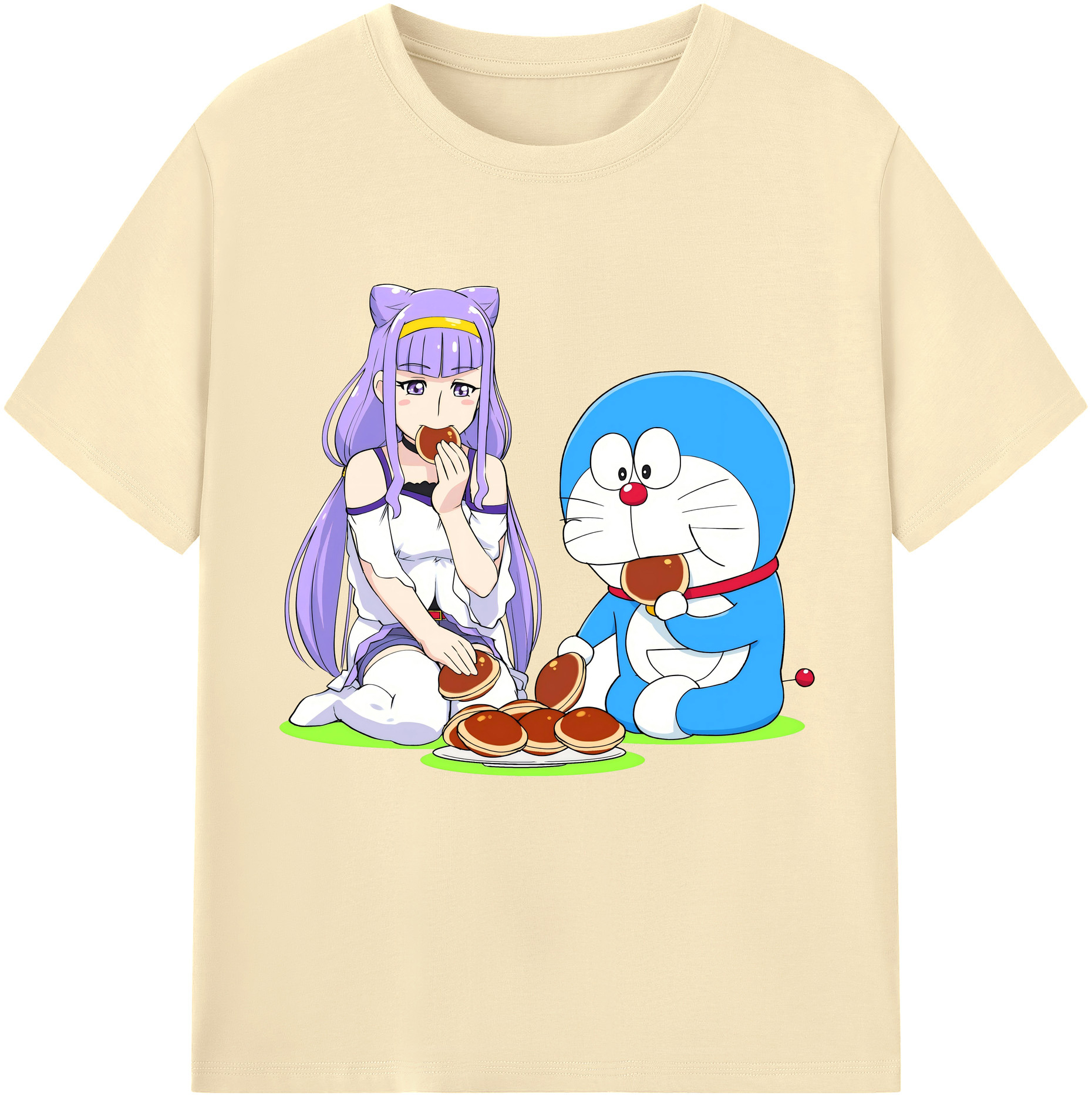 （画像用） ドラえもん Doraemon 綿100％半袖Tシャツ（フロントプリント）