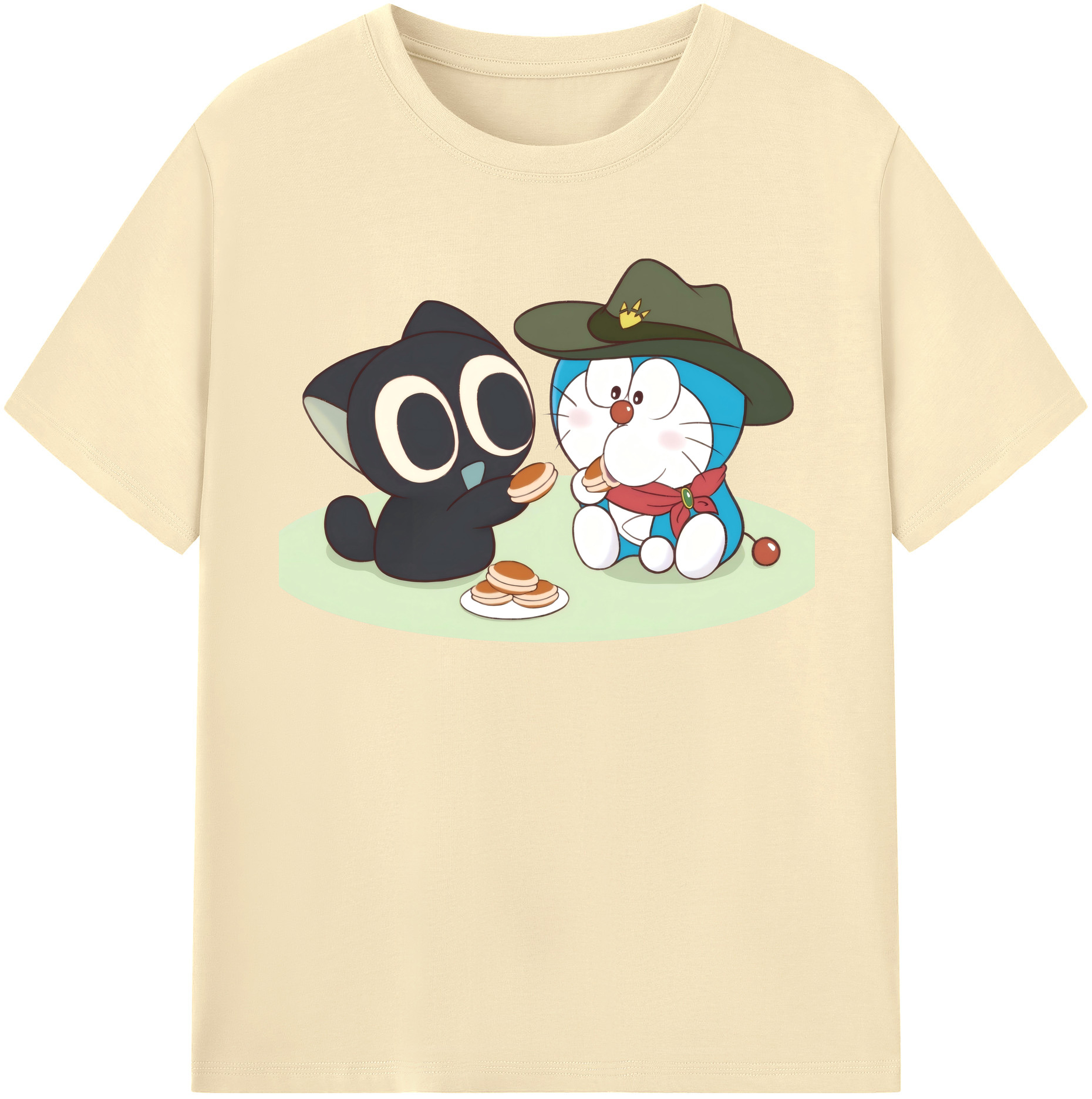 （画像用） ドラえもん Doraemon 綿100％半袖Tシャツ（フロントプリント）