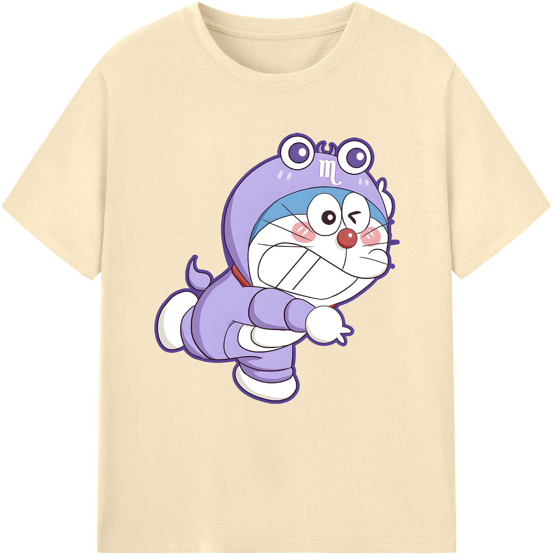 （画像用） ドラえもん Doraemon 綿100％半袖Tシャツ（フロントプリント）