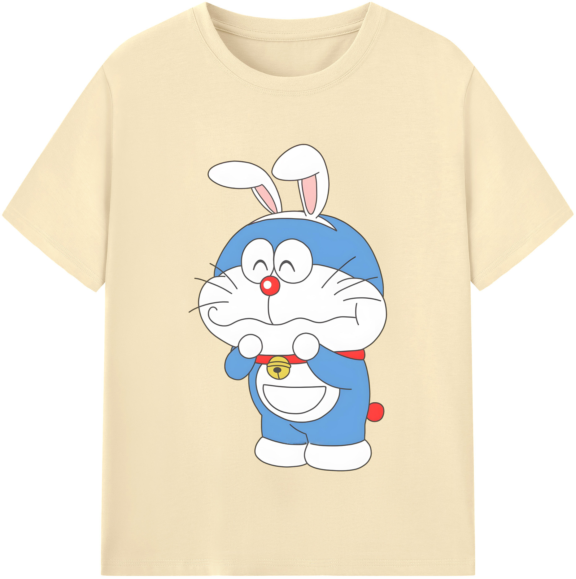 （画像用） ドラえもん Doraemon 綿100％半袖Tシャツ（フロントプリント）