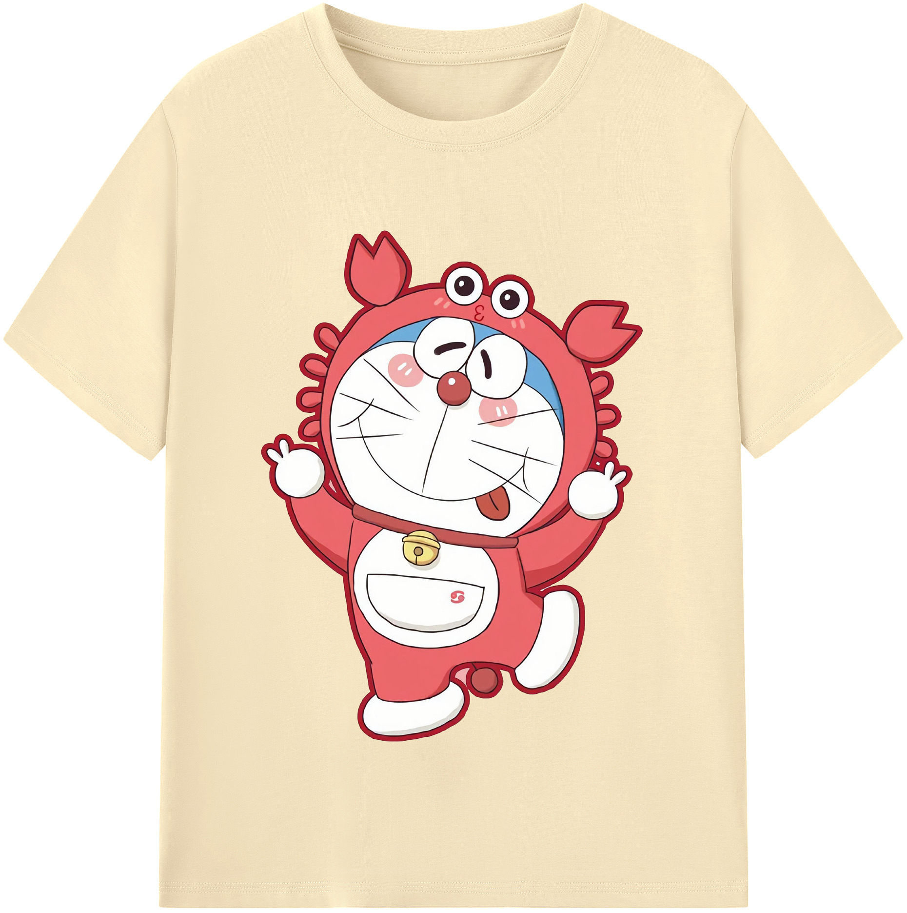 （画像用） ドラえもん Doraemon 綿100％半袖Tシャツ（フロントプリント）
