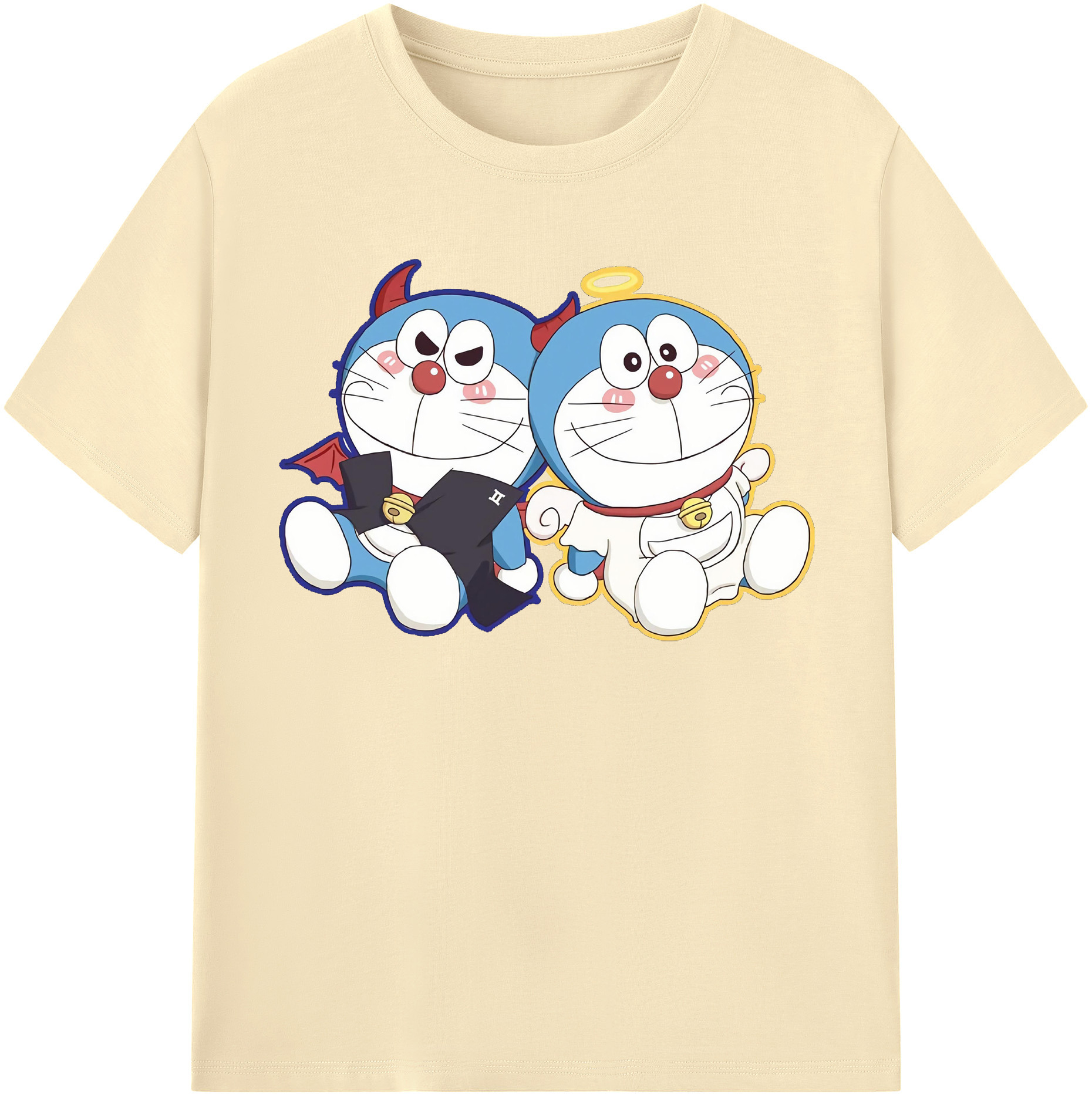 （画像用） ドラえもん Doraemon 綿100％半袖Tシャツ（フロントプリント）