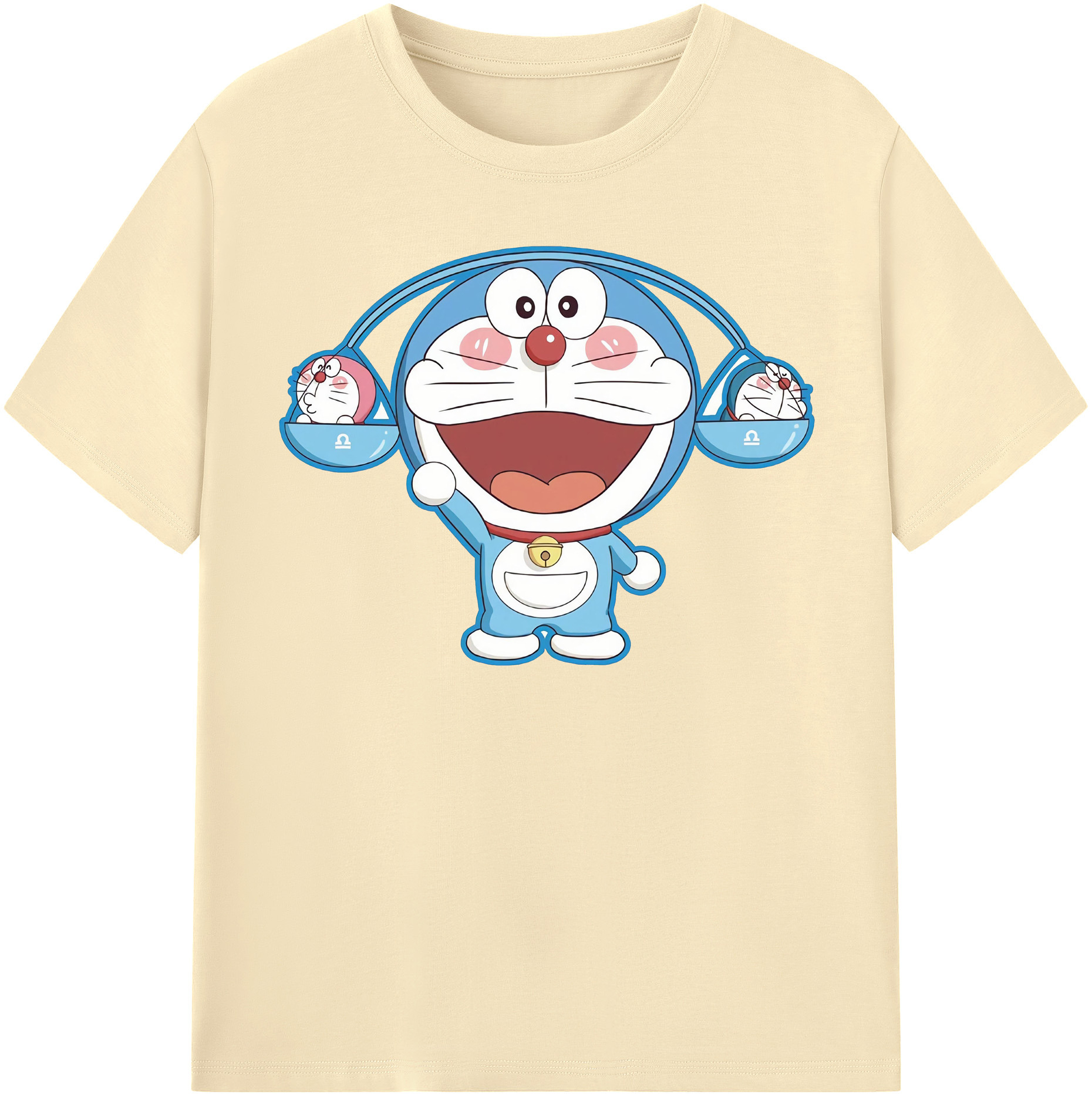 （画像用） ドラえもん Doraemon 綿100％半袖Tシャツ（フロントプリント）
