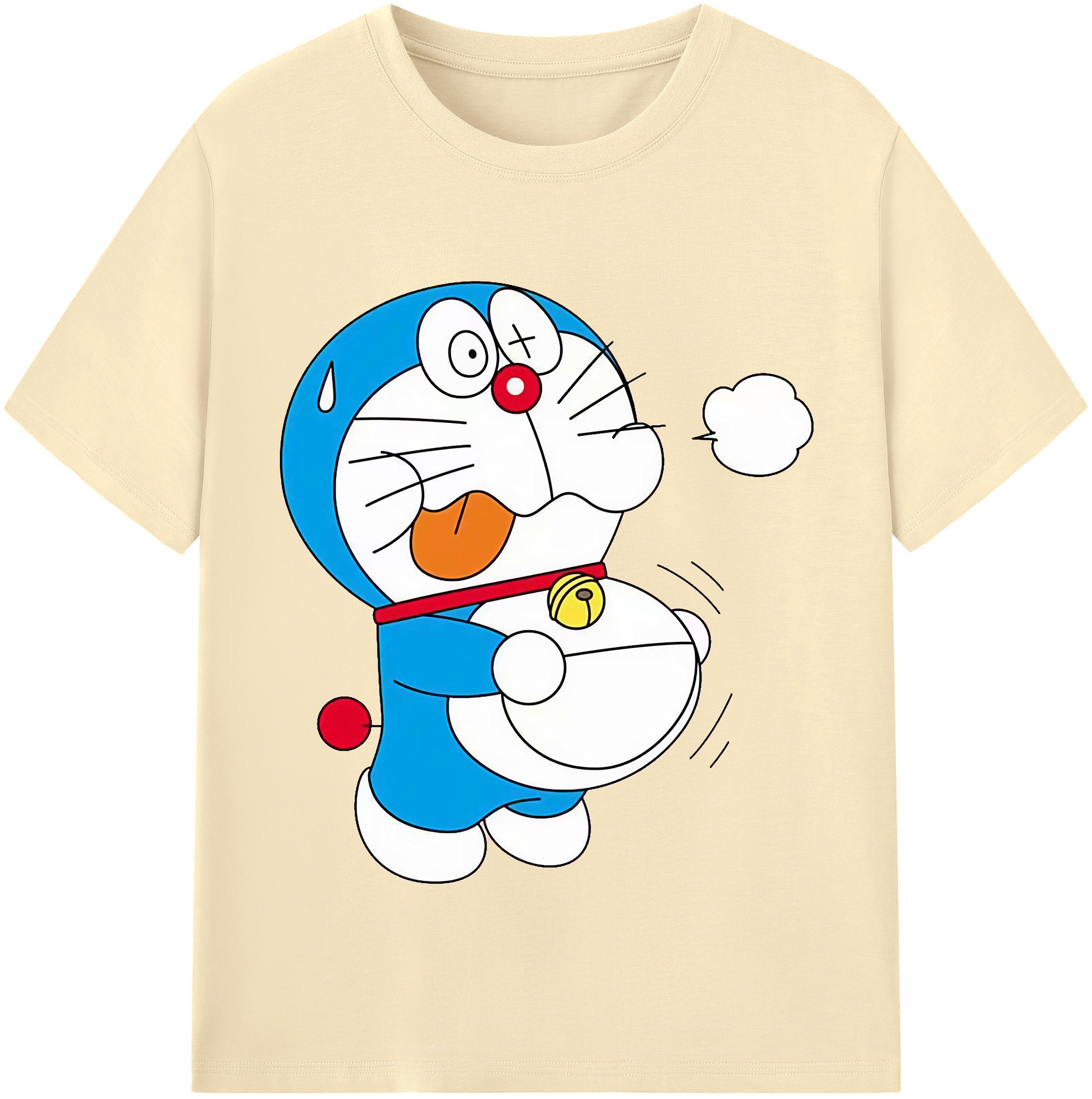 （画像用） ドラえもん Doraemon 綿100％半袖Tシャツ（フロントプリント）