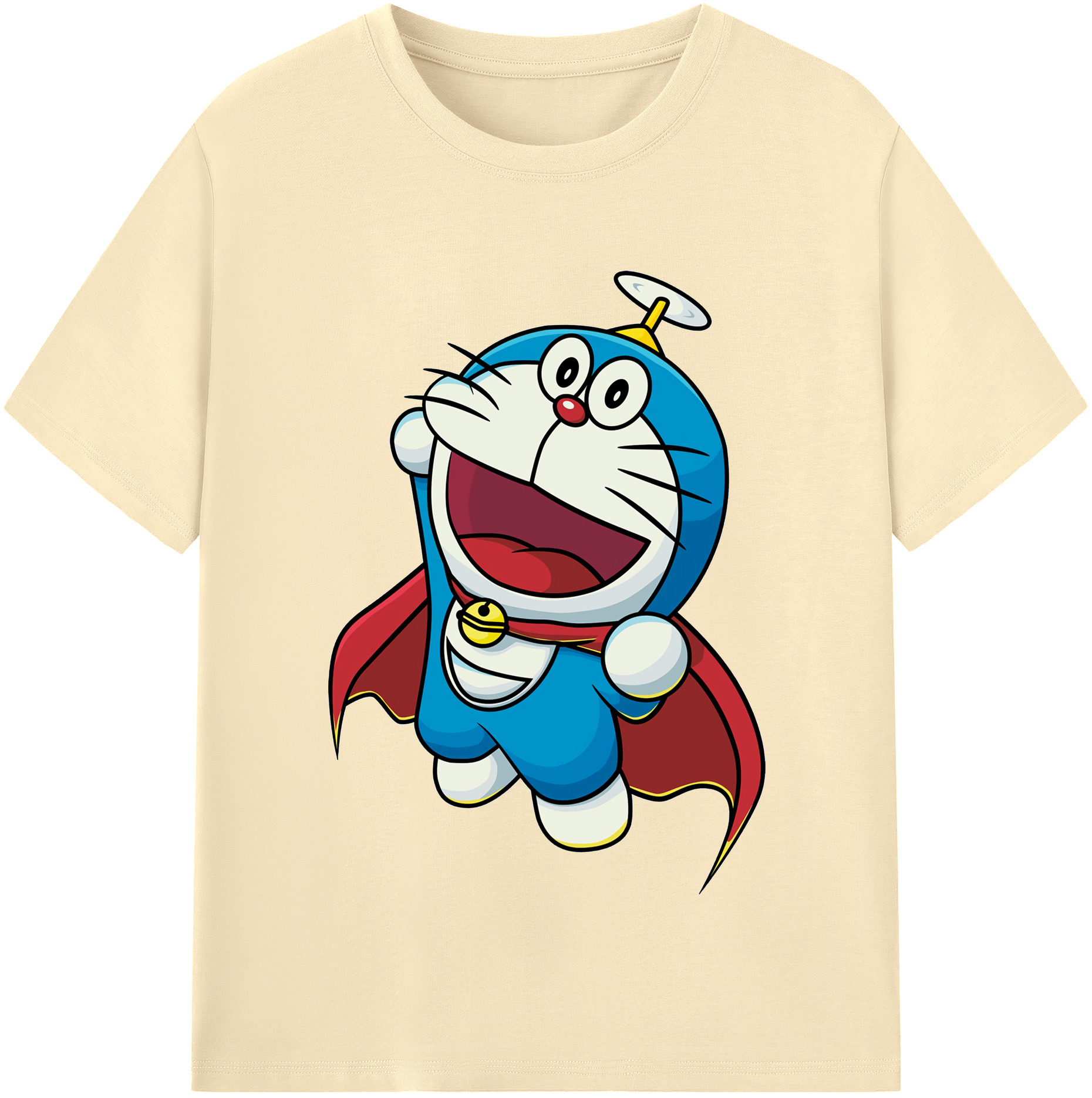 （画像用） ドラえもん Doraemon 綿100％半袖Tシャツ（フロントプリント）