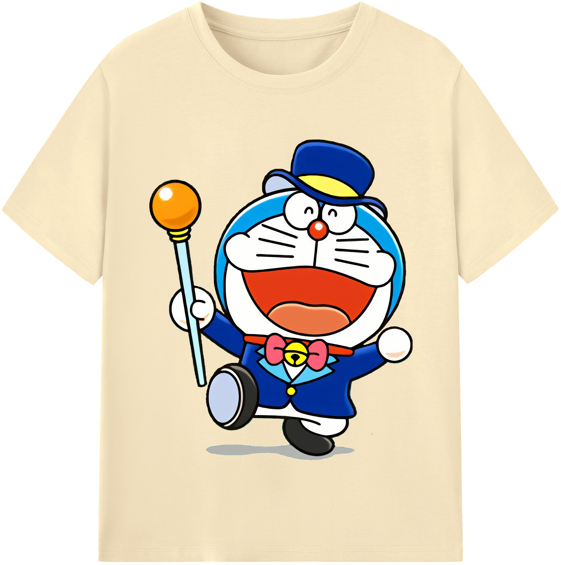 （画像用） ドラえもん Doraemon 綿100％半袖Tシャツ（フロントプリント）