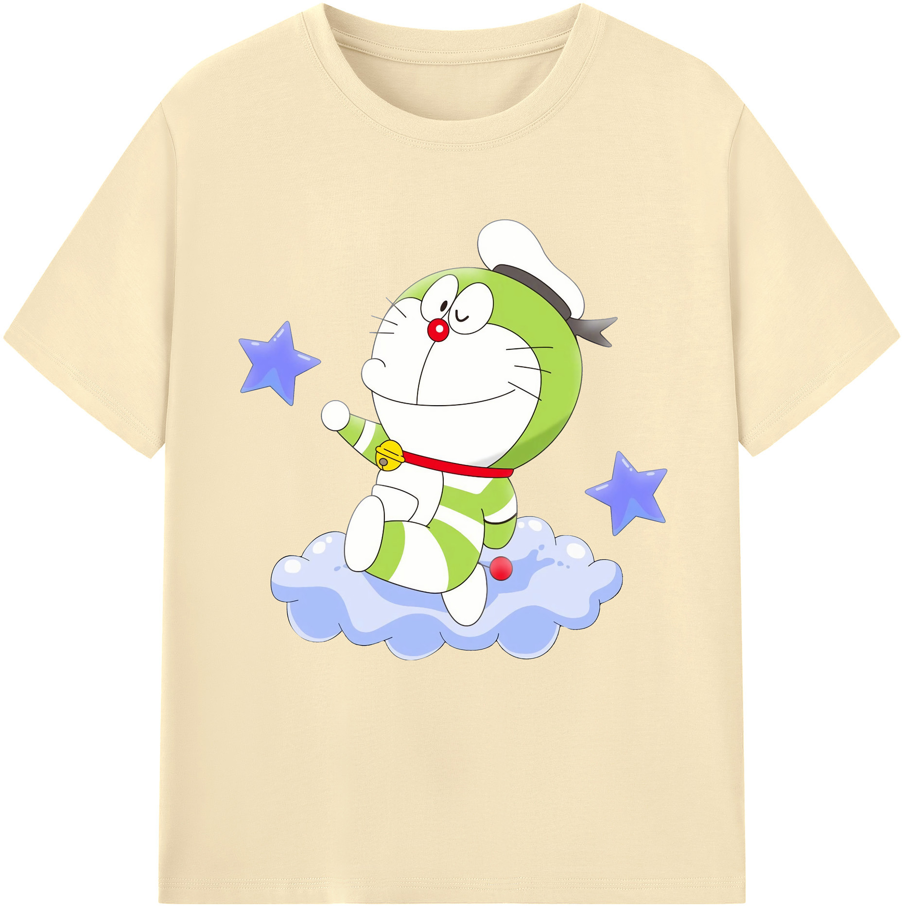（画像用） ドラえもん Doraemon 綿100％半袖Tシャツ（フロントプリント）
