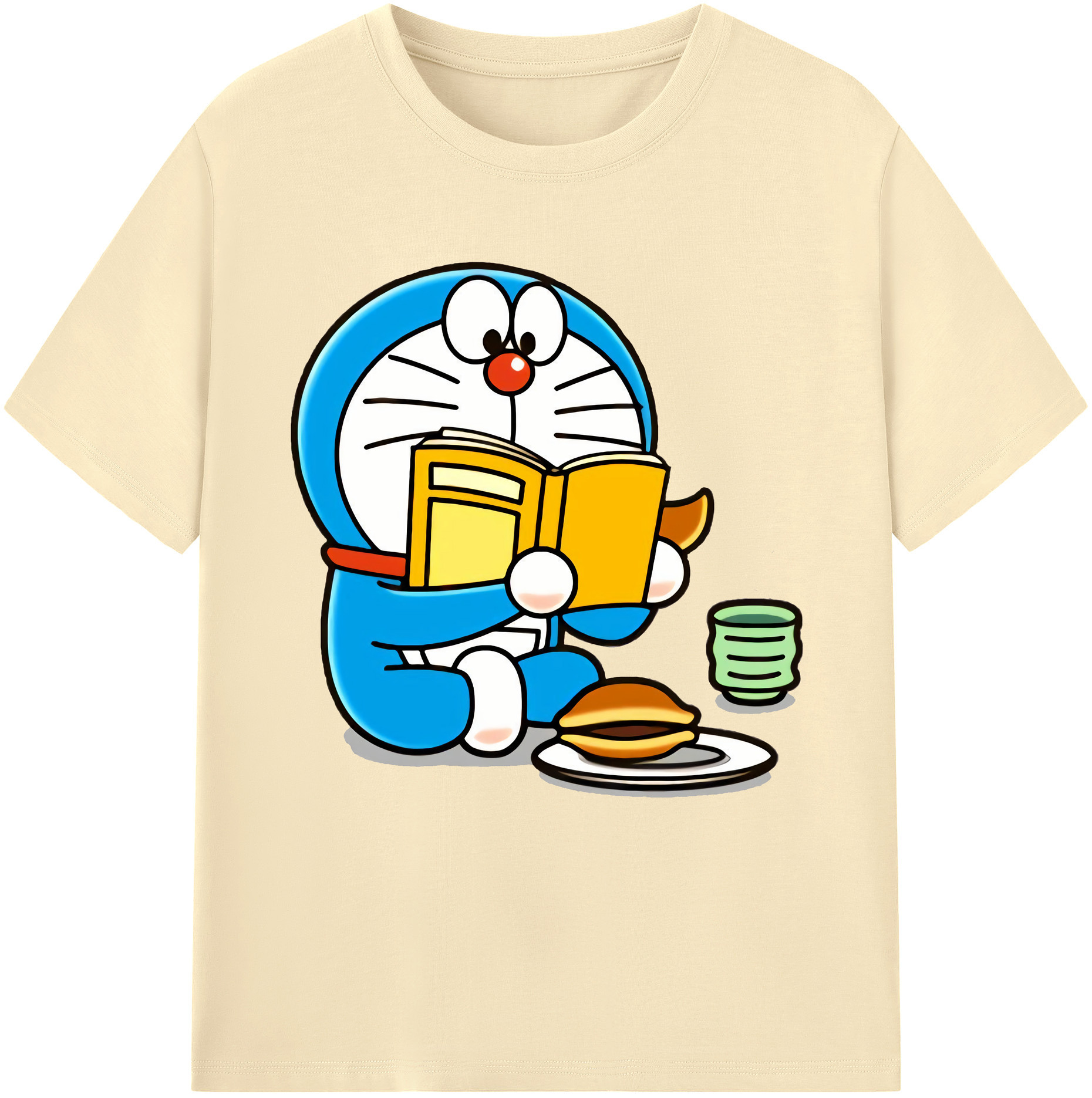 （画像用） ドラえもん Doraemon 綿100％半袖Tシャツ（フロントプリント）