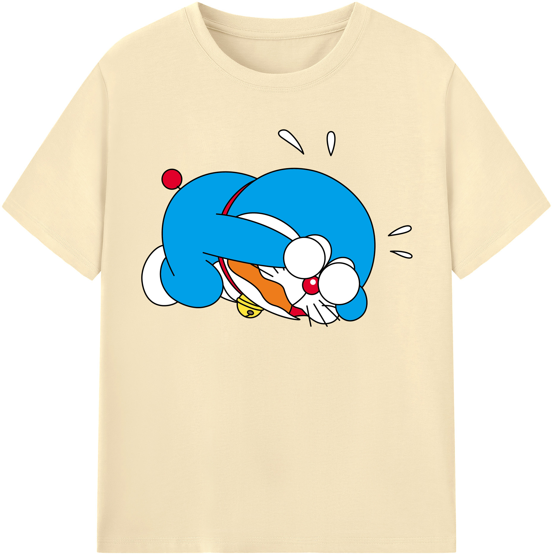 （画像用） ドラえもん Doraemon 綿100％半袖Tシャツ（フロントプリント）