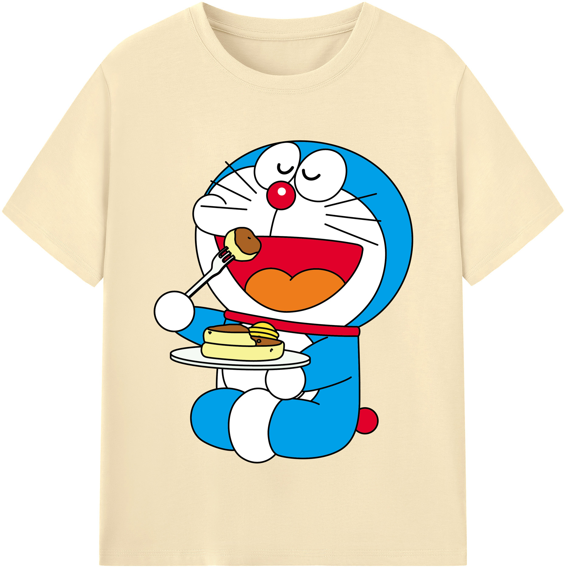 （画像用） ドラえもん Doraemon 綿100％半袖Tシャツ（フロントプリント）