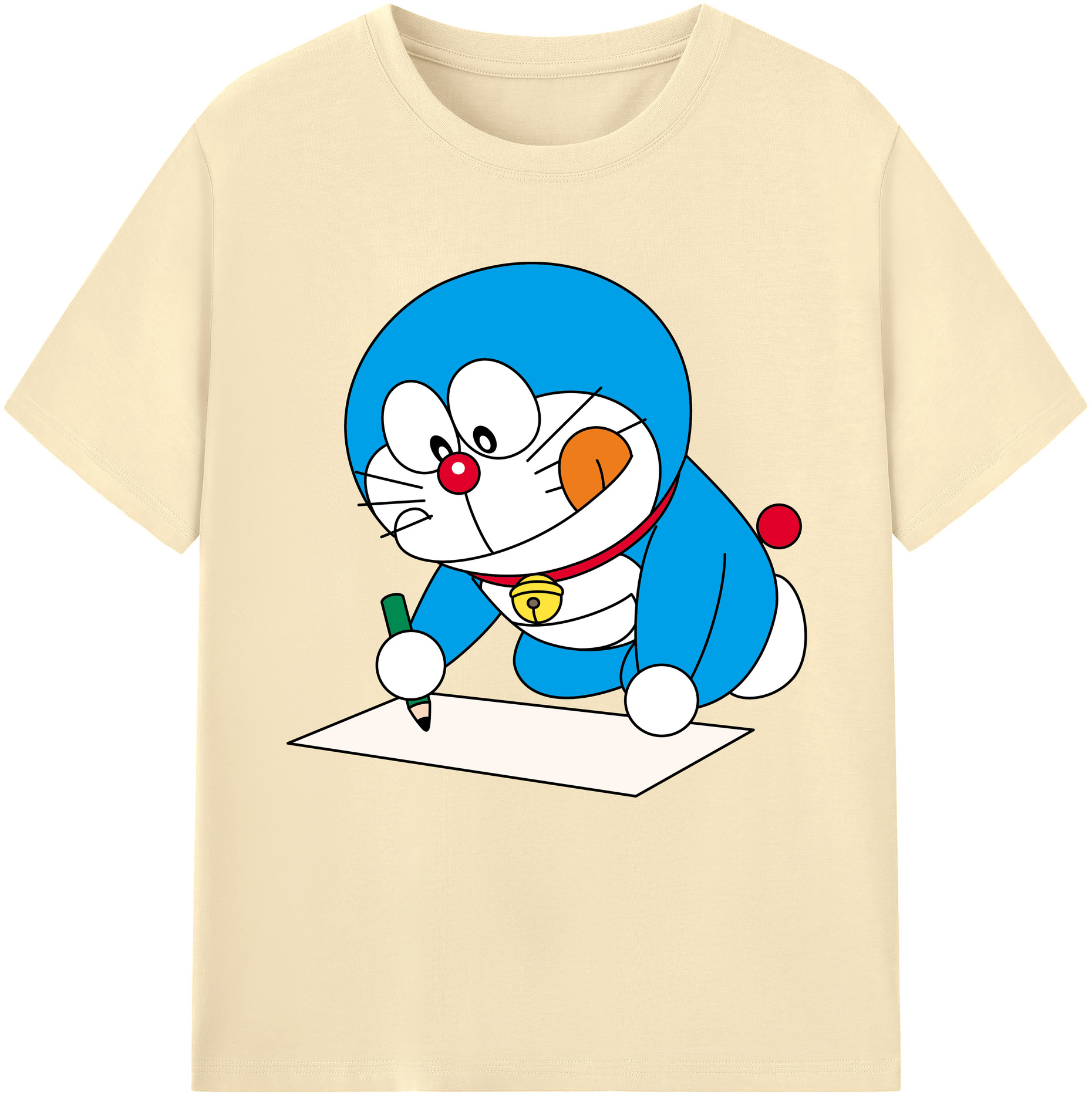 （画像用） ドラえもん Doraemon 綿100％半袖Tシャツ（フロントプリント）