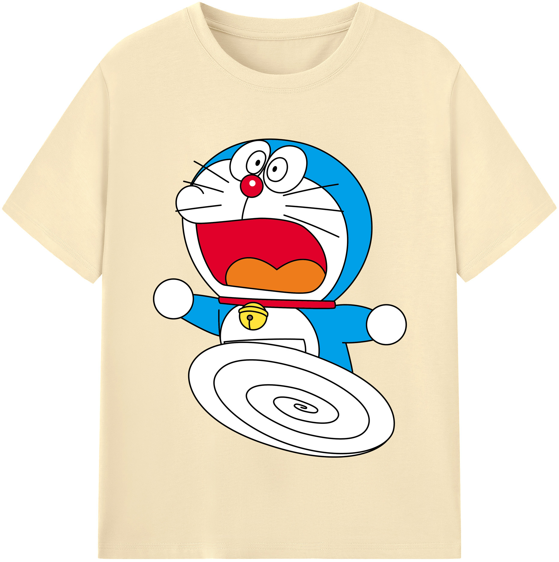 （画像用） ドラえもん Doraemon 綿100％半袖Tシャツ（フロントプリント）
