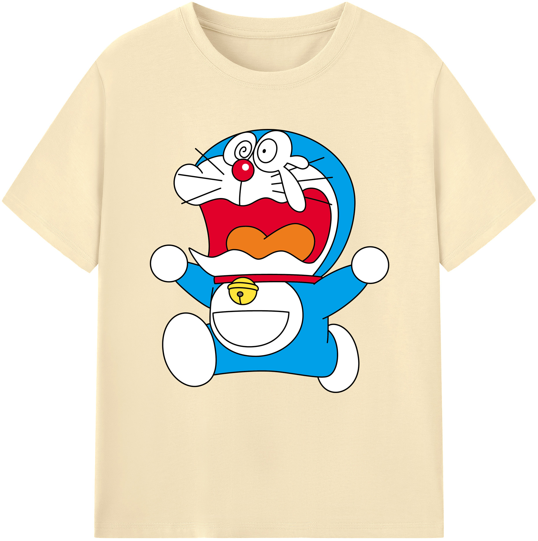 （画像用） ドラえもん Doraemon 綿100％半袖Tシャツ（フロントプリント）