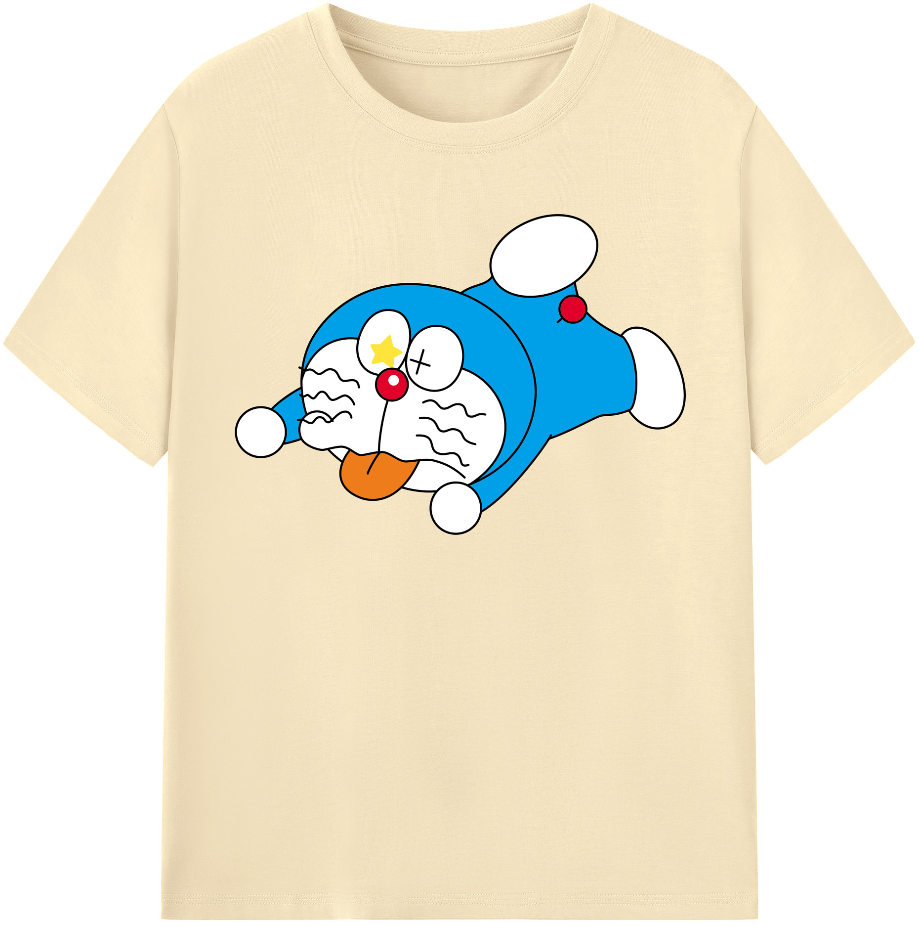 （画像用） ドラえもん Doraemon 綿100％半袖Tシャツ（フロントプリント）